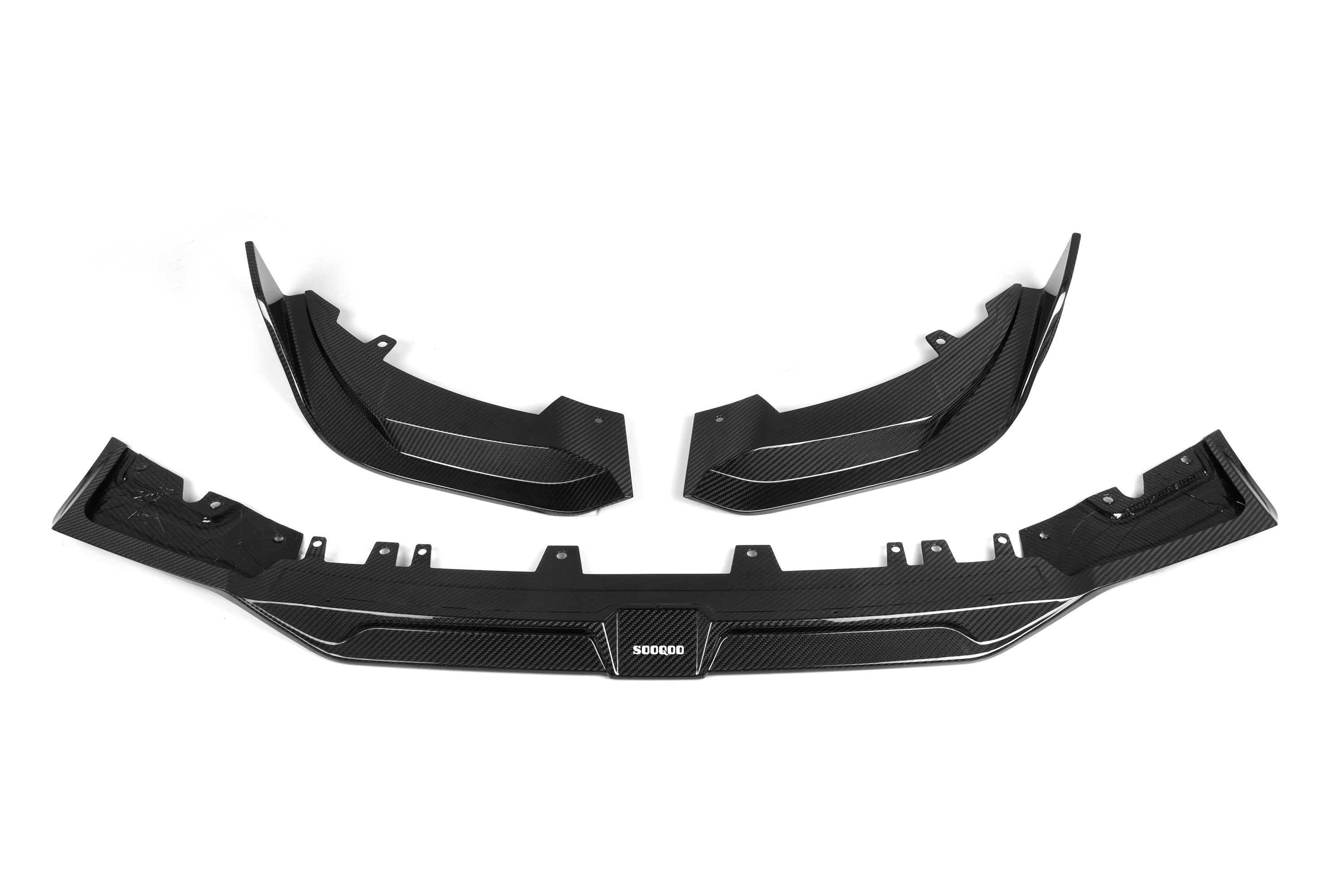 Sooqoo Style Pre Pregged Dry Carbon Fiber Front Lip for BMW X3M F97 LCI 2022+