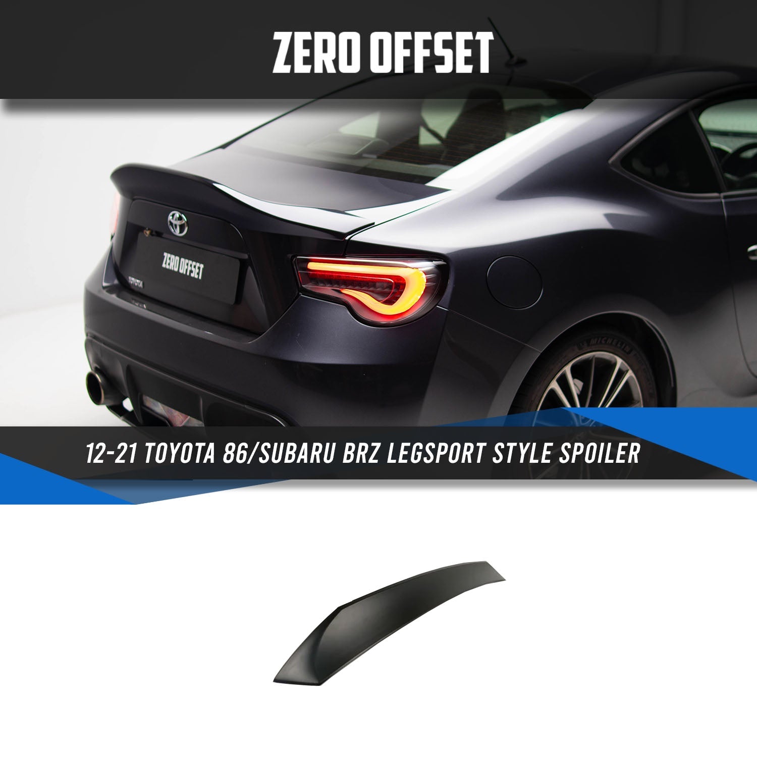 Legsport Style Spoiler for Toyota 86 (ZN6)/Subaru BRZ (ZC6) 2012-2021