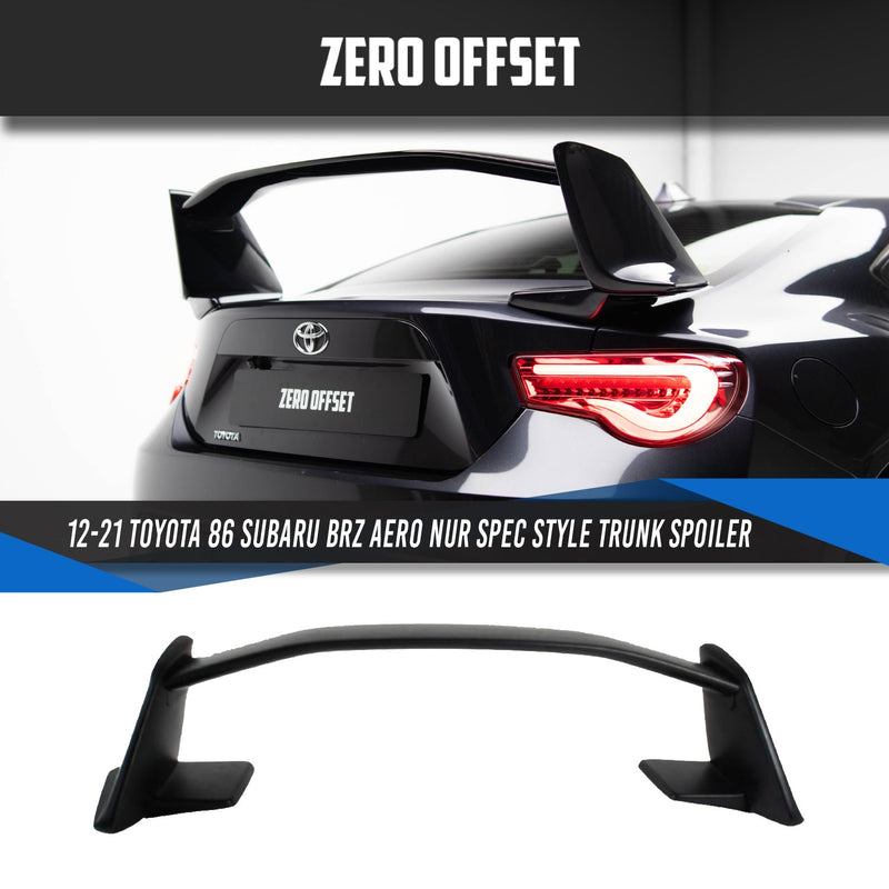 Aero/Nur Spec Style Trunk Spoiler for Toyota 86 (ZN6) / Subaru BRZ (ZC6) 2012-2021