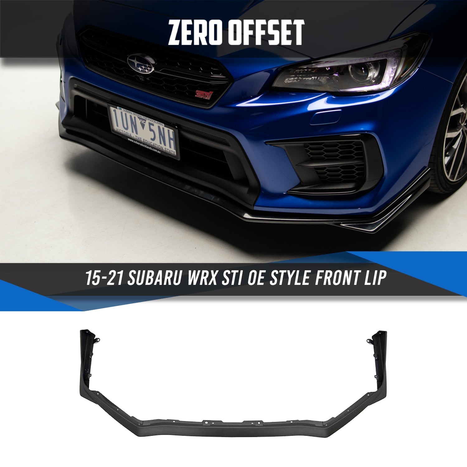 STI V2 Style Front Lip for Subaru WRX VA 2015-2021