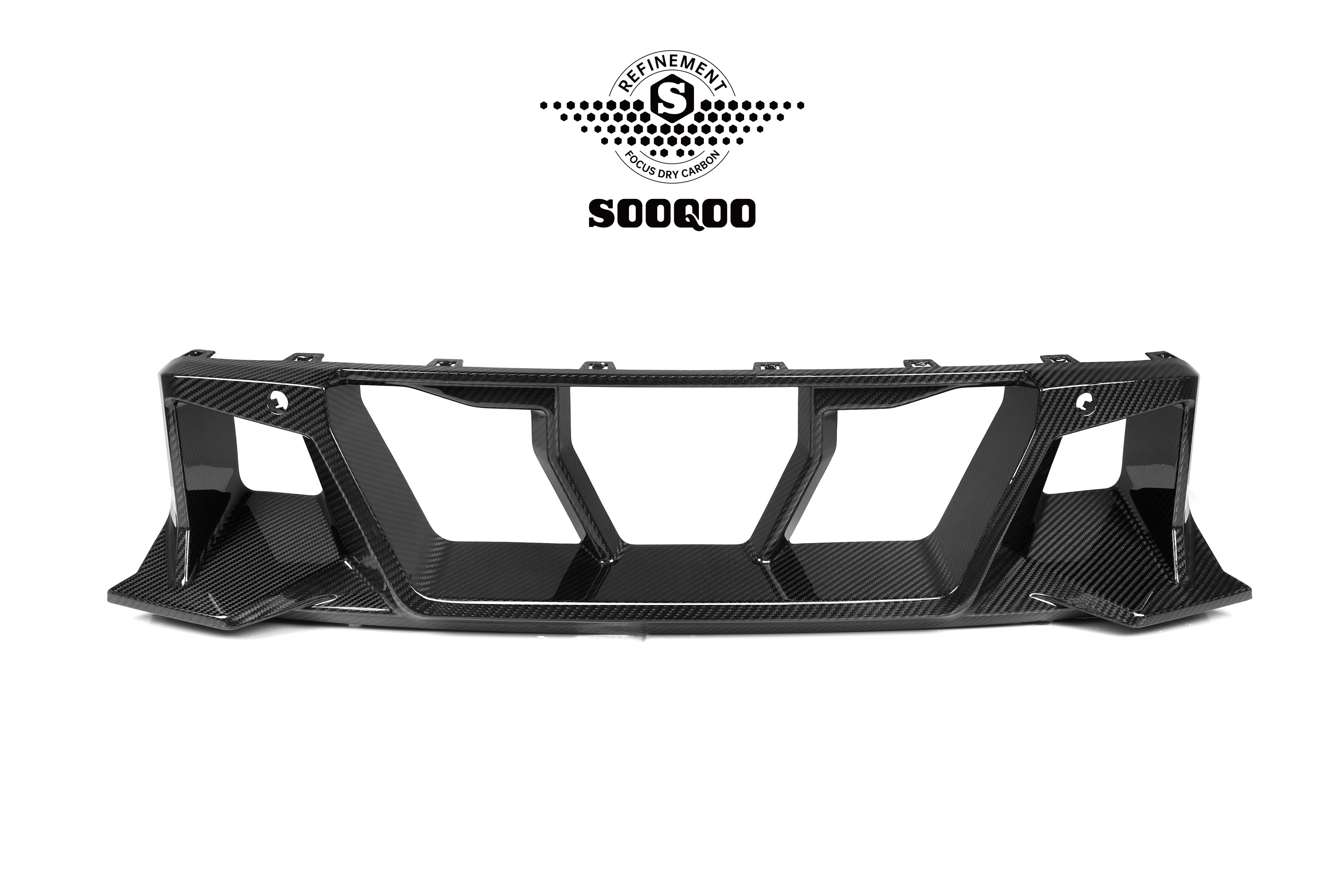 Sooqoo Style Pre Pregged Dry Carbon Fiber Center Bumper Trim for BMW M2 G87 2023+