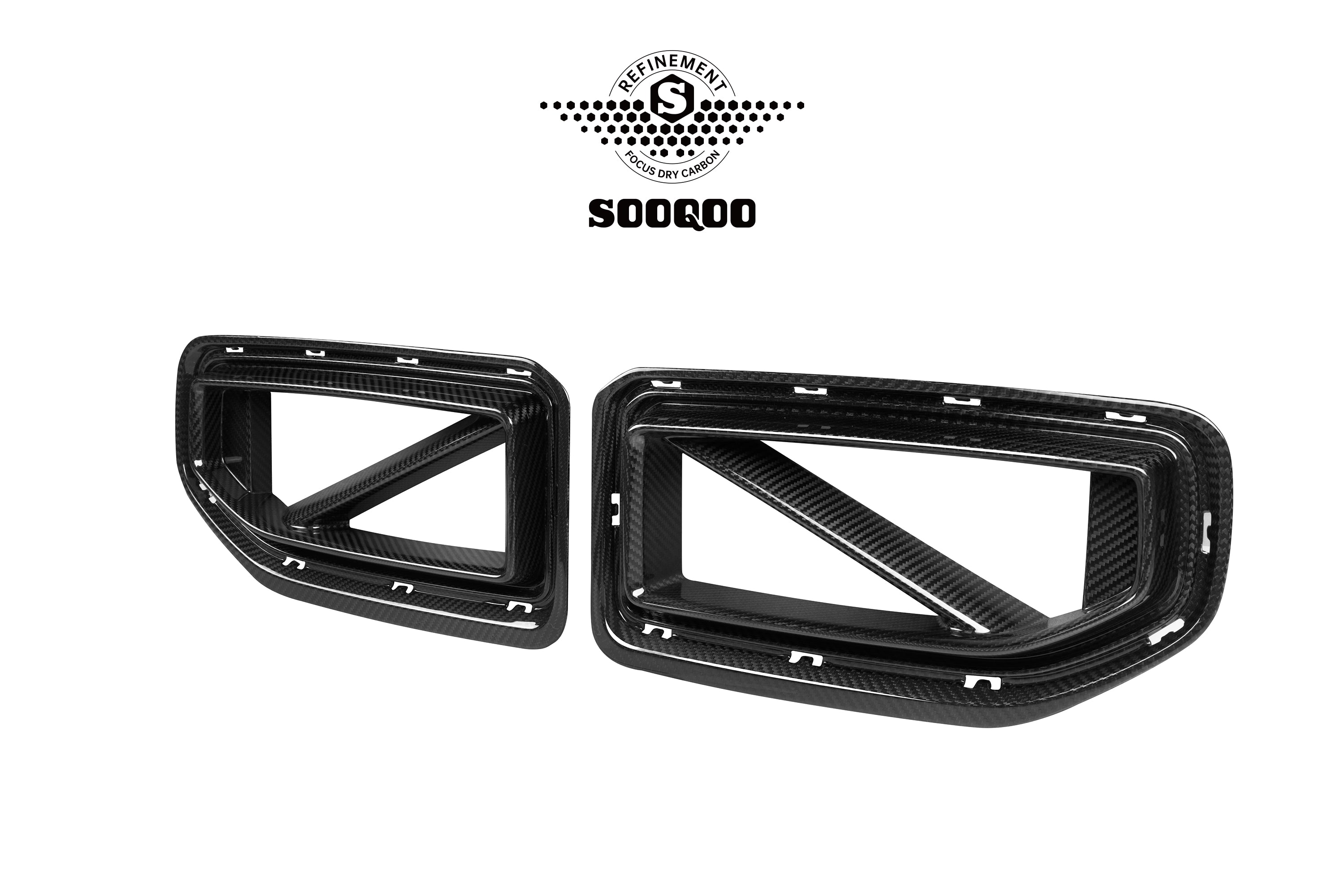 Sooqoo Style Pre Pregged Dry Carbon Fiber Front Grille for BMW M2 G87 2023+