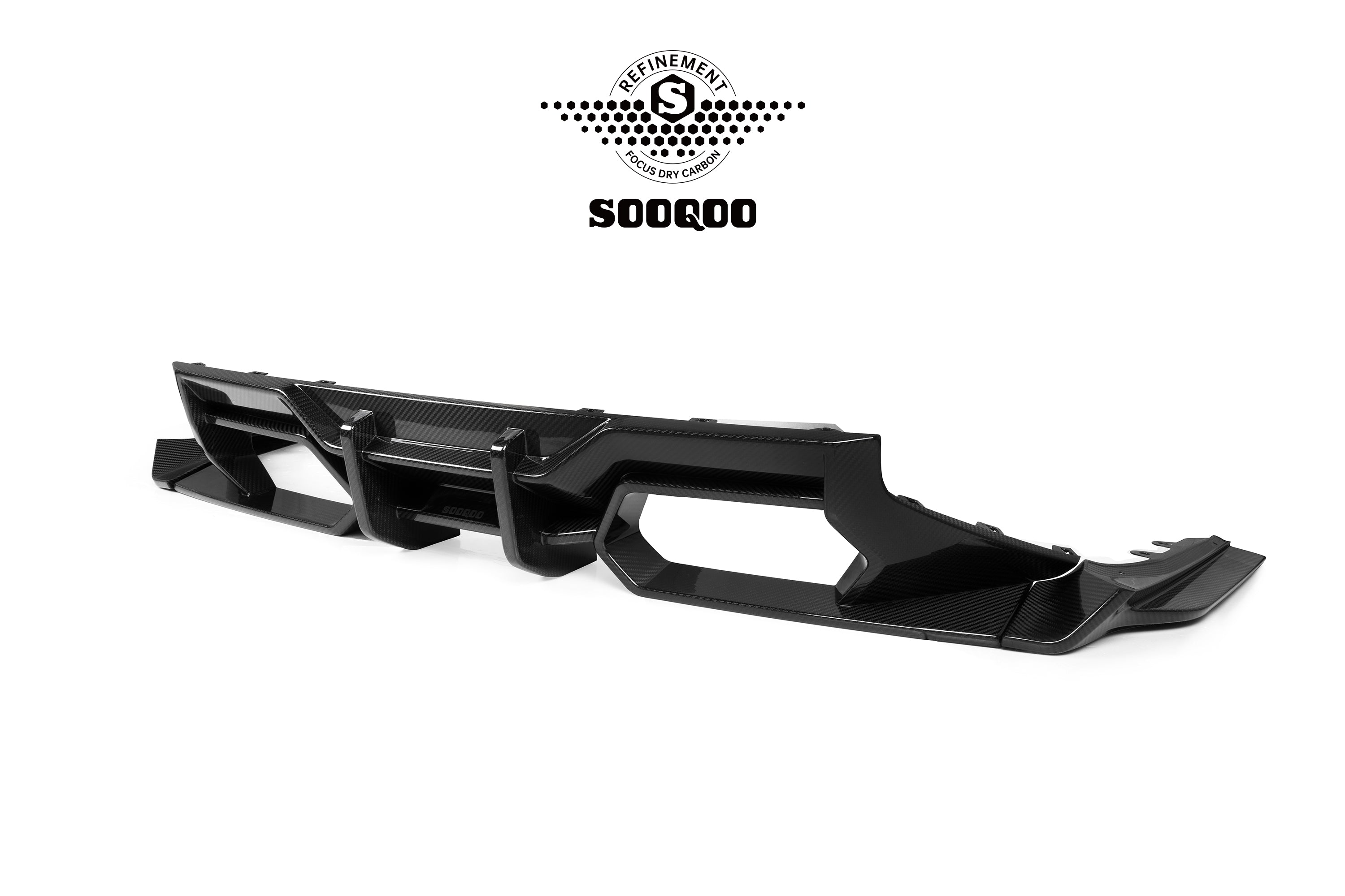 Sooqoo Style Pre Pregged Dry Carbon Fiber Rear Diffuser for BMW M2 G87 2023+