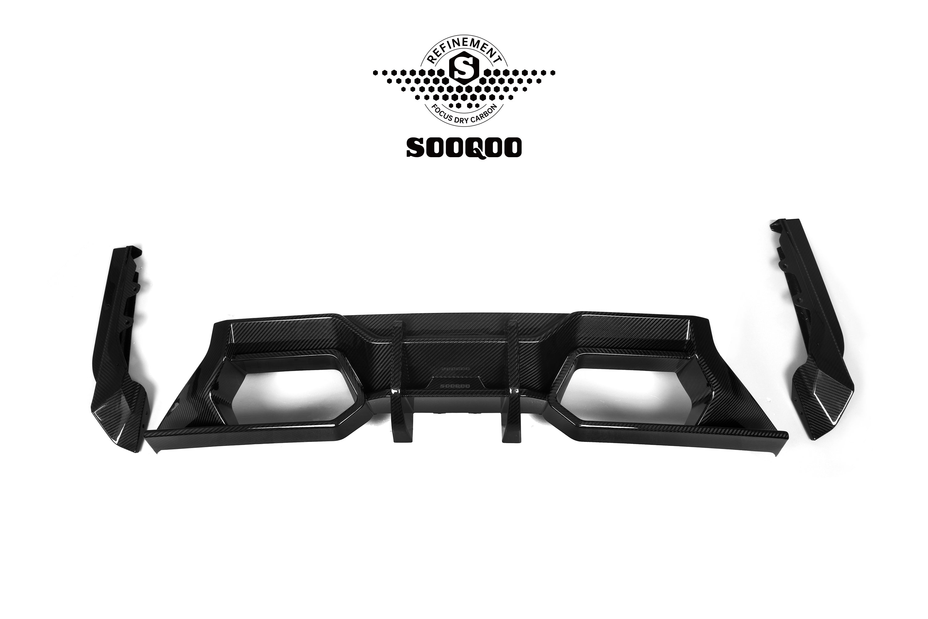 Sooqoo Style Pre Pregged Dry Carbon Fiber Rear Diffuser for BMW M2 G87 2023+