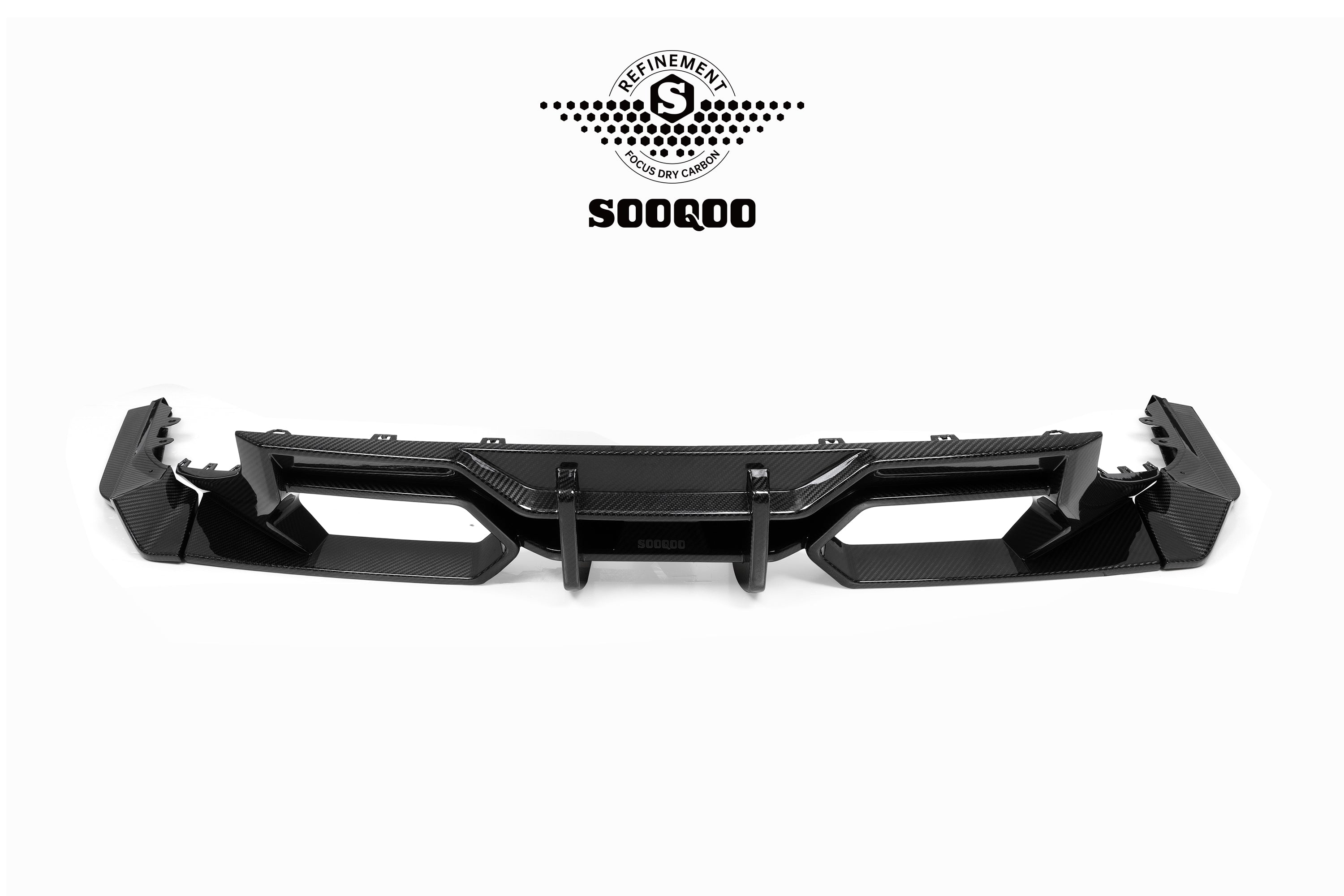 Sooqoo Style Pre Pregged Dry Carbon Fiber Rear Diffuser for BMW M2 G87 2023+