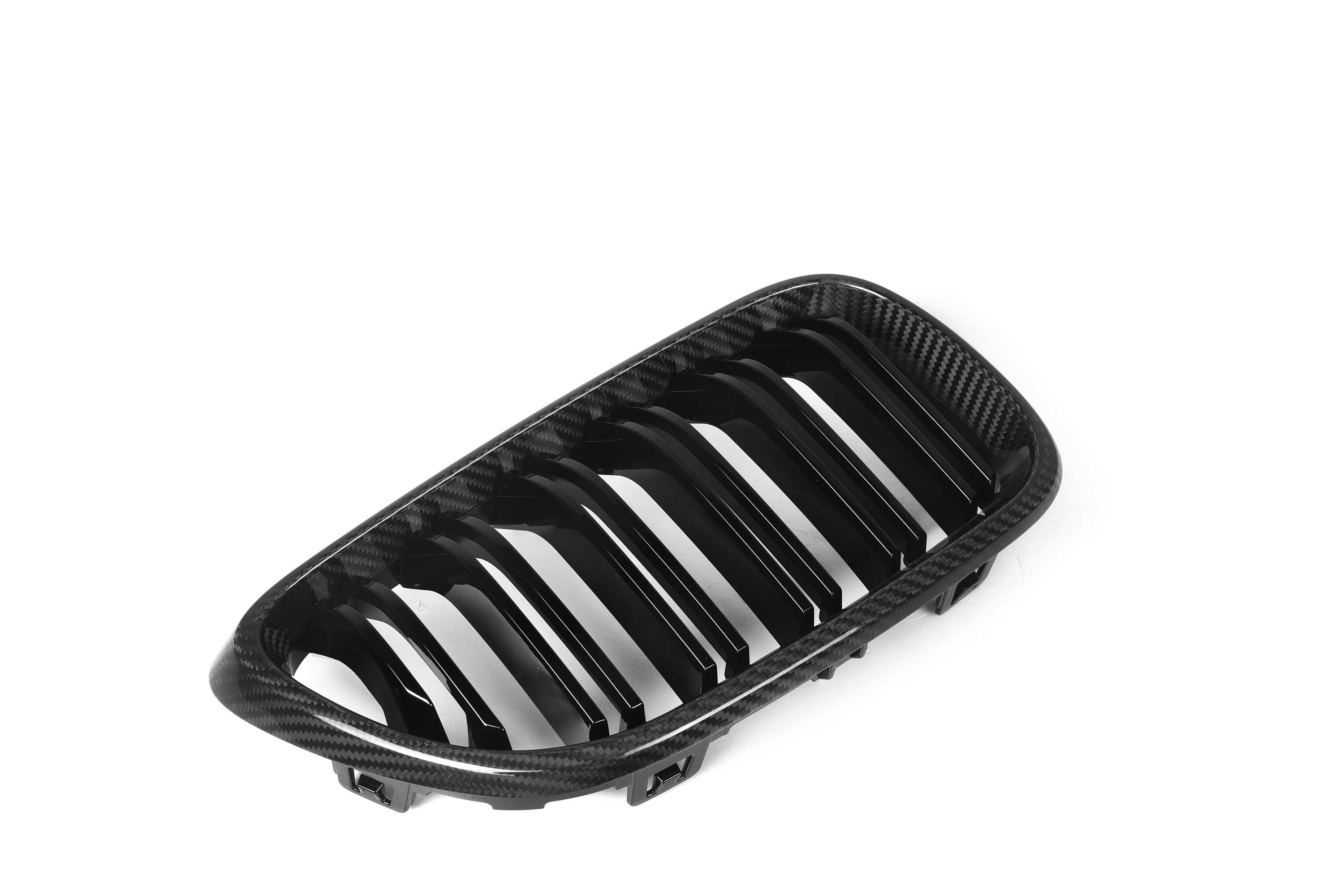 M Performance Style Pre Pregged Dry Carbon Fiber Grille (Dual Slat) for BMW 2 Series F22 F23 / M2 F87 Non Comp 2014-2020