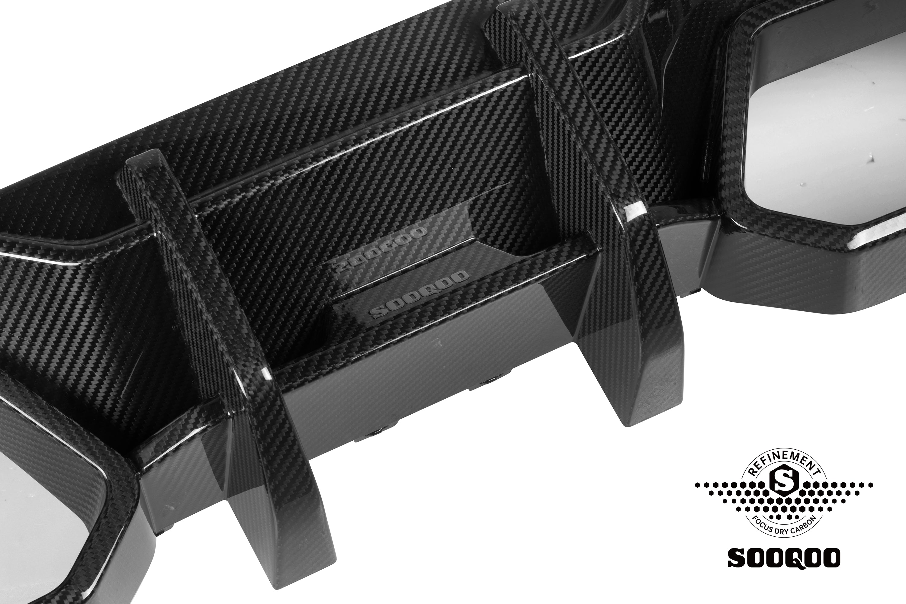 Sooqoo Style Pre Pregged Dry Carbon Fiber Rear Diffuser for BMW M2 G87 2023+