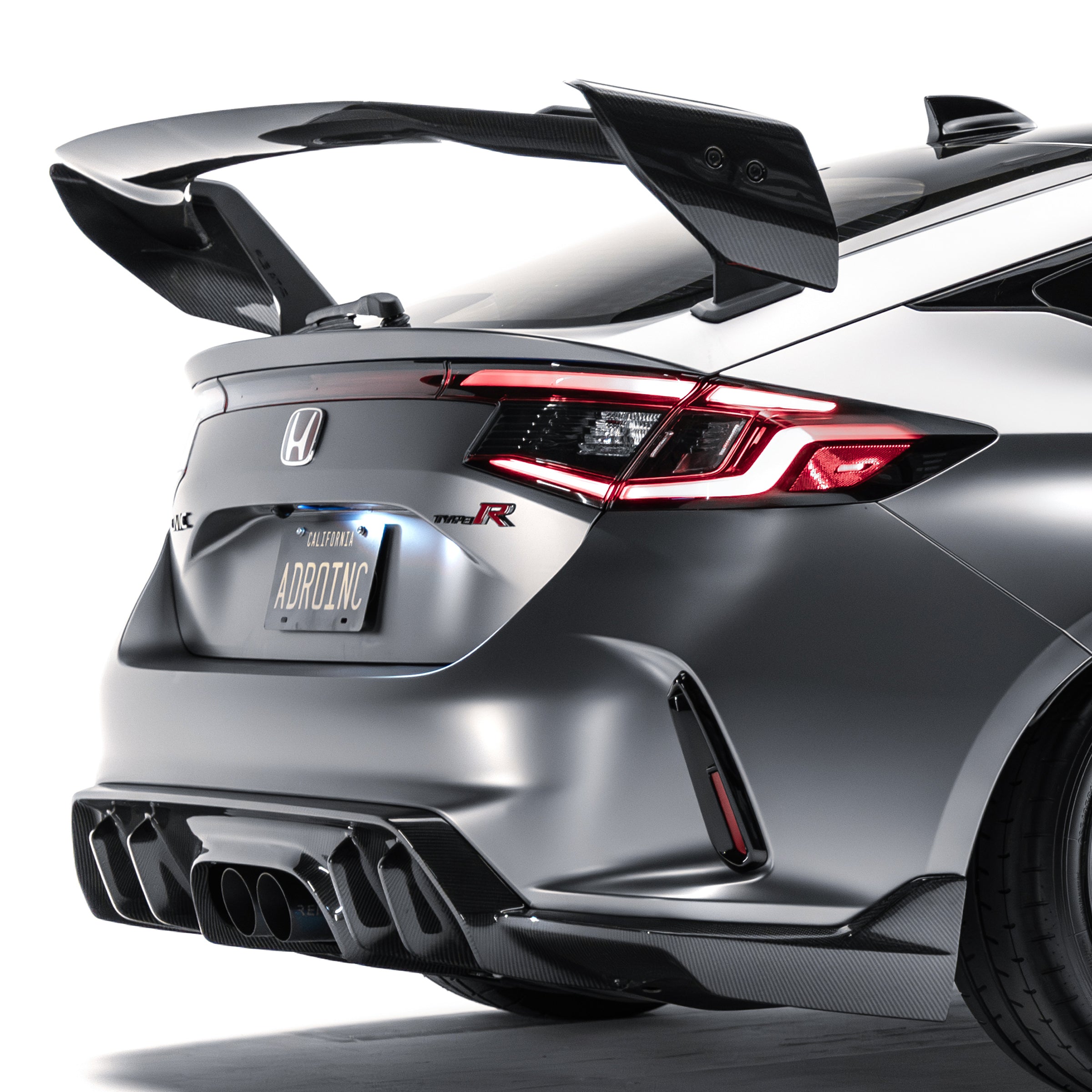 Honda Civic FL5 Type R Carbon Fiber AT-R4 Swan Neck Wing