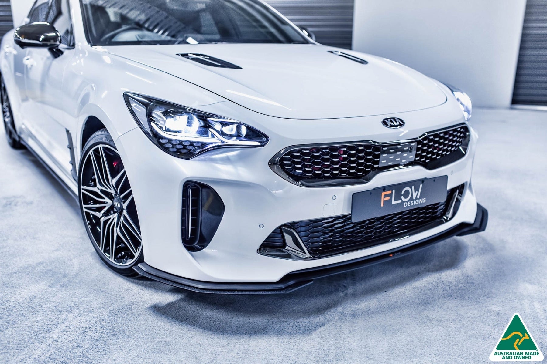 Kia Stinger CK GT 2021-2022 Front Lip Splitter & Bumper Reinforcement Brackets