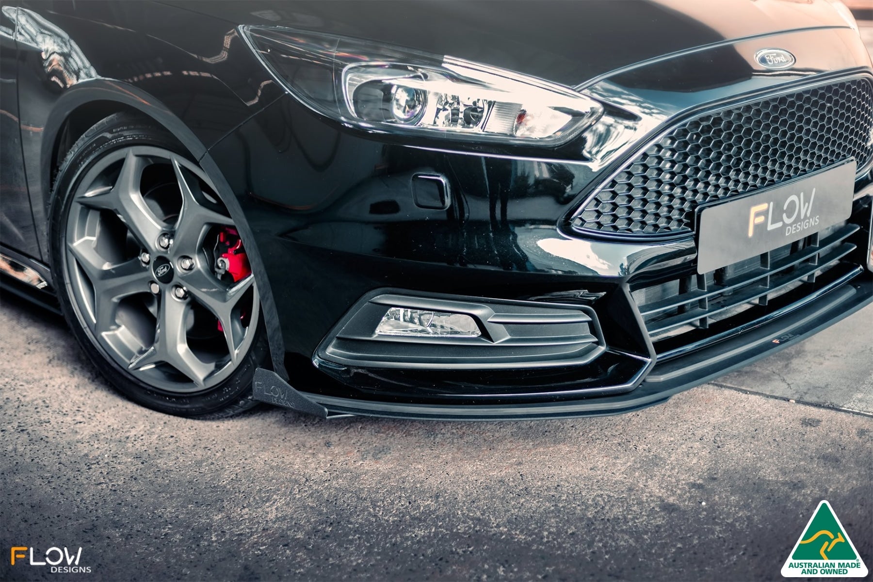 MK3.5 Focus ST (Facelift) Front Lip Splitter Winglets (Pair)