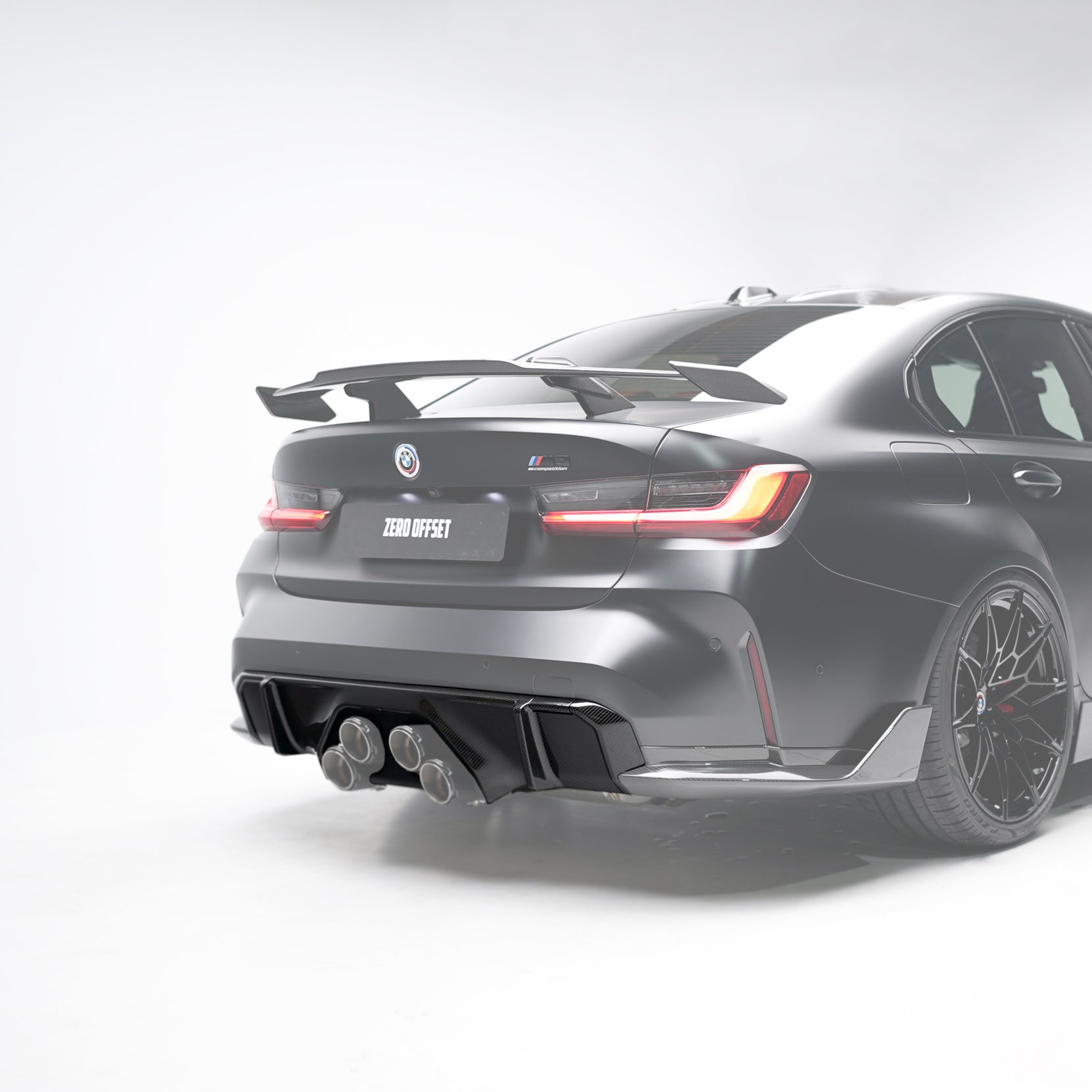 M Performance Style Pre Pregged Dry Carbon Diffuser For BMW M3 G80 G81 / M4 G82 G83 (Centre Exhaust) 2020+