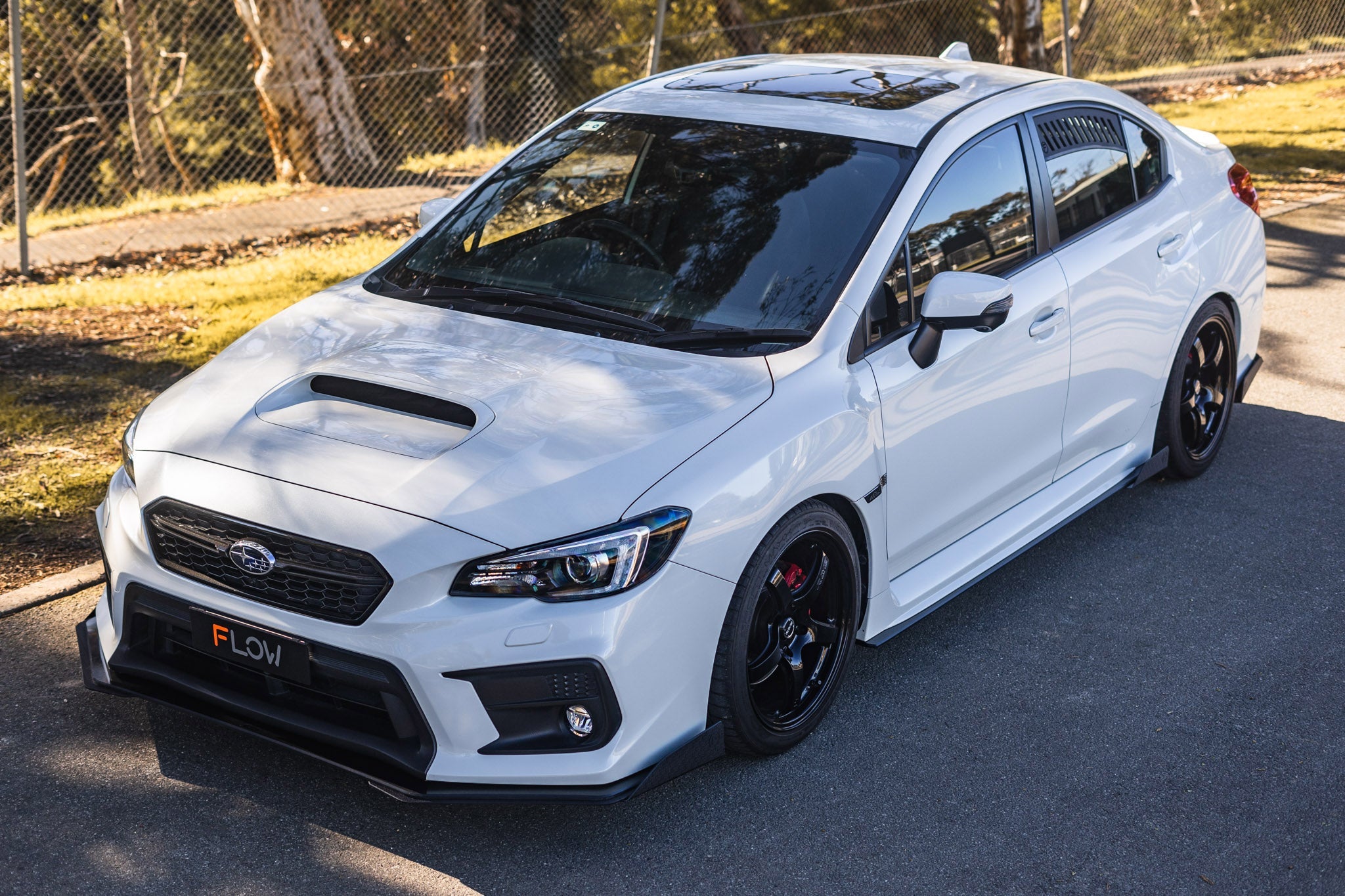 Subaru VA WRX/STI Full Lip Splitter Set (GLOSS BLACK)