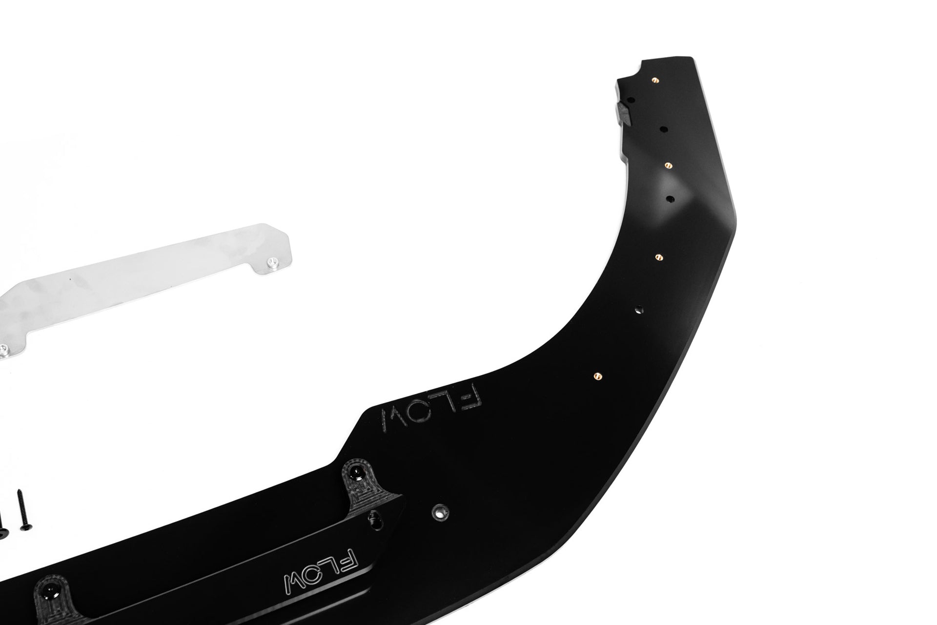 Volkswagen MK8 Golf GTI Front Lip Splitter & Bumper Reinforcement Plate (GLOSS BLACK)