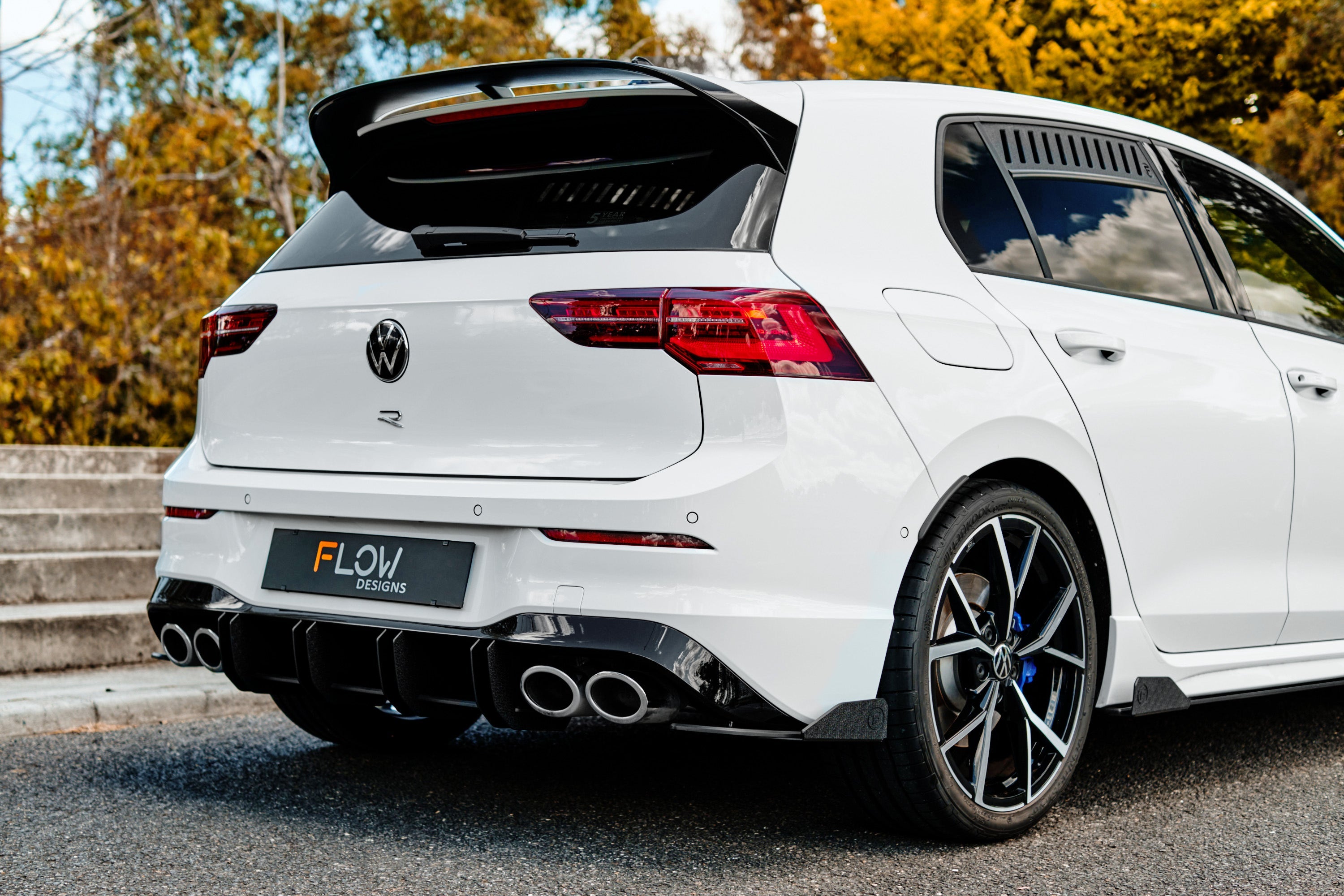 Volkswagen MK8 Golf R Flow-Lock Rear Diffuser