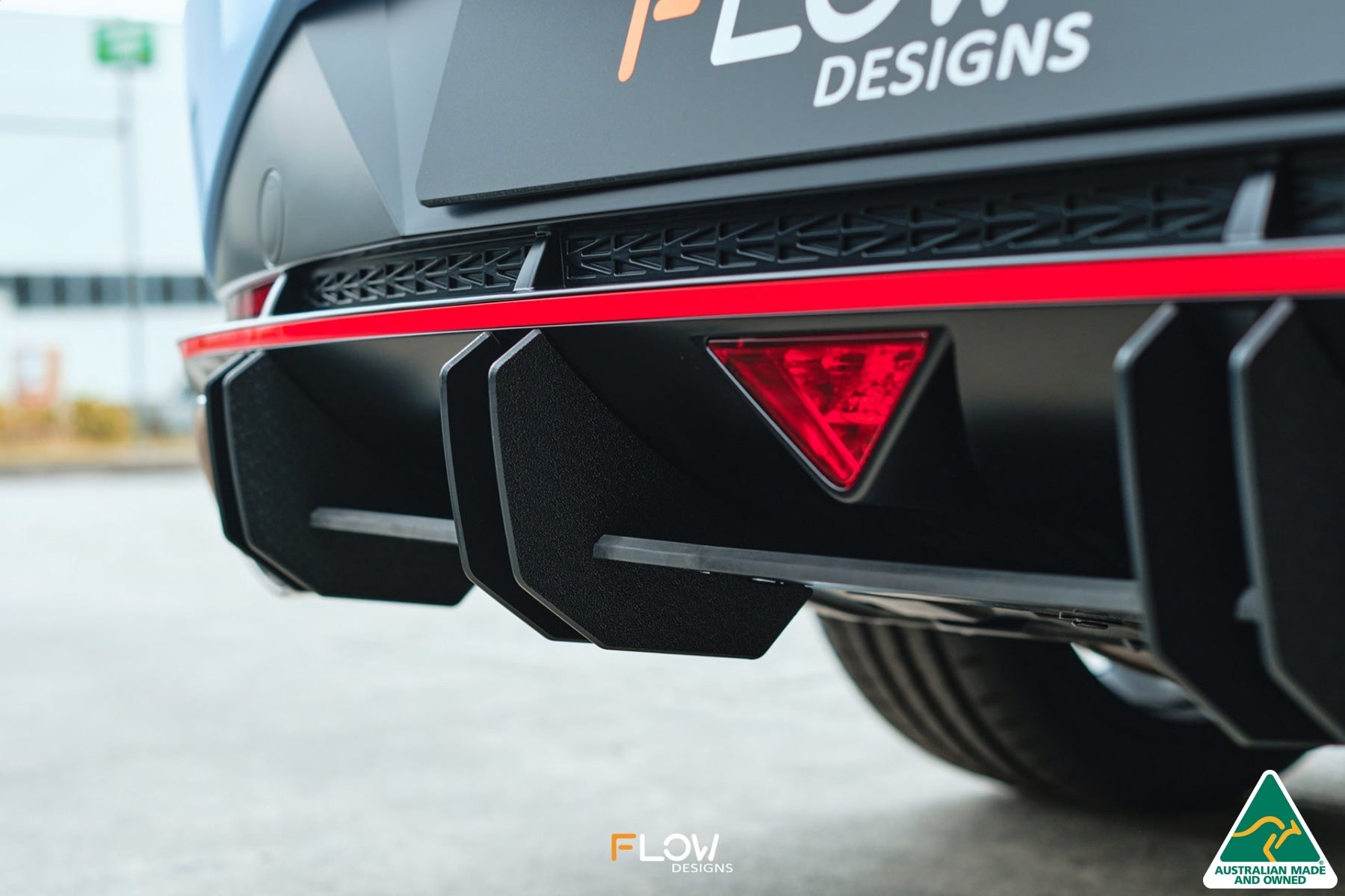 Hyundai CN7 i30N Sedan 2021 Flow-Lock Rear Diffuser GLOSS BLACK