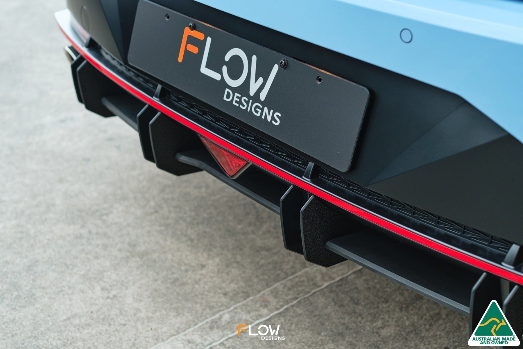 Hyundai CN7 i30N Sedan 2021 Flow-Lock Rear Diffuser GLOSS BLACK