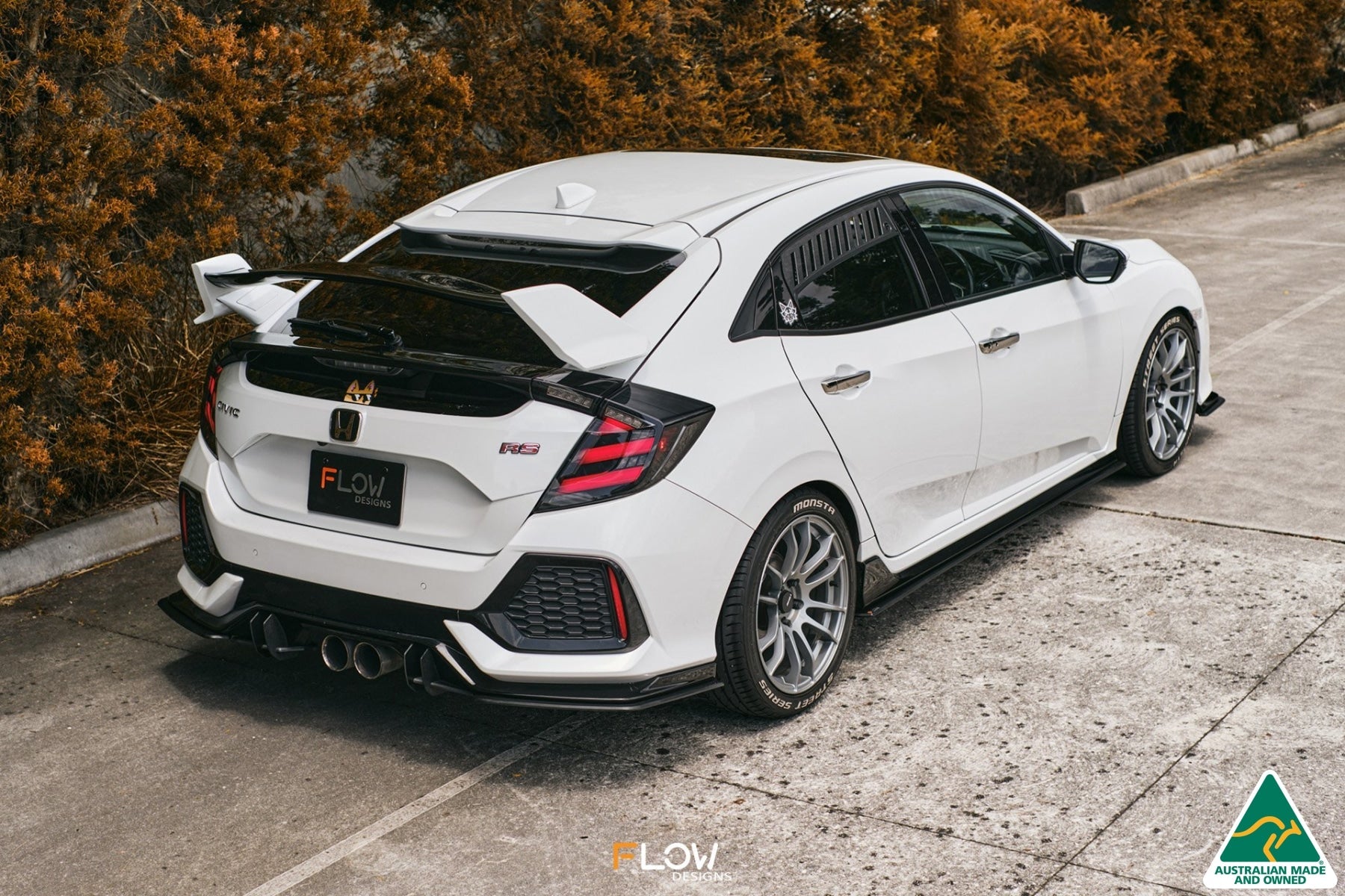 Honda FK4/FK7 Civic RS Hatch PFL Flow-Lock Rear Diffuser