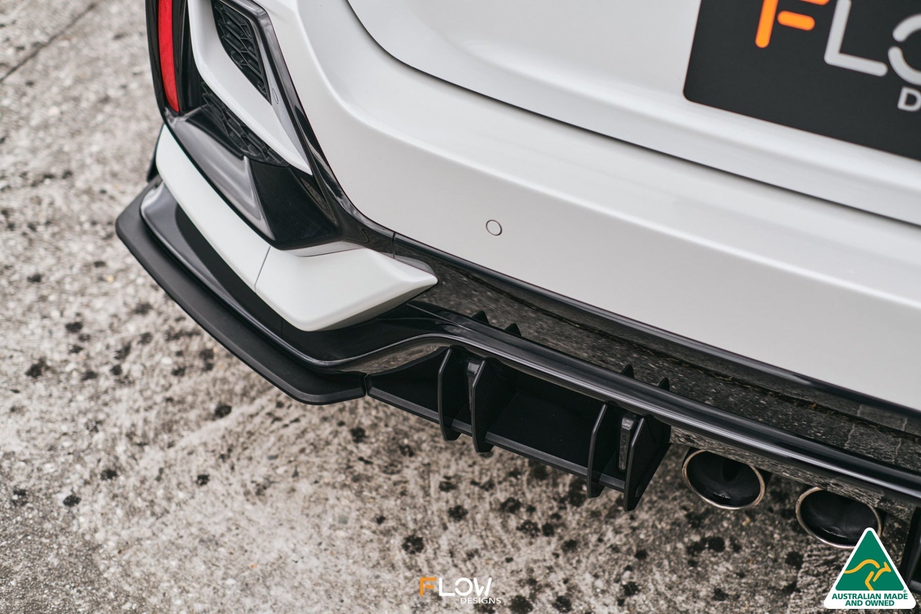 Honda FK4/FK7 Civic RS Hatch FL Flow-Lock Rear Diffuser