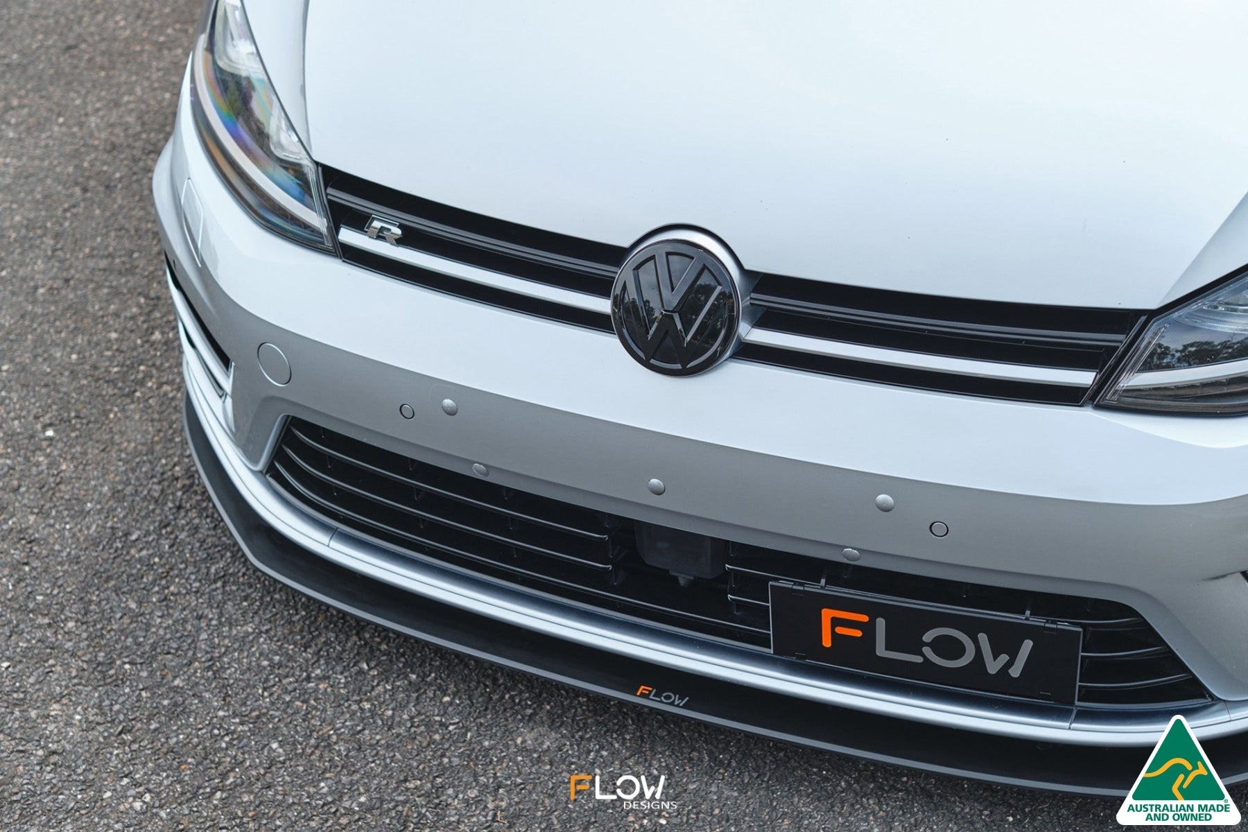 MK7 Golf R (EU/AU) Chassis Mounted Front Lip Splitter V3