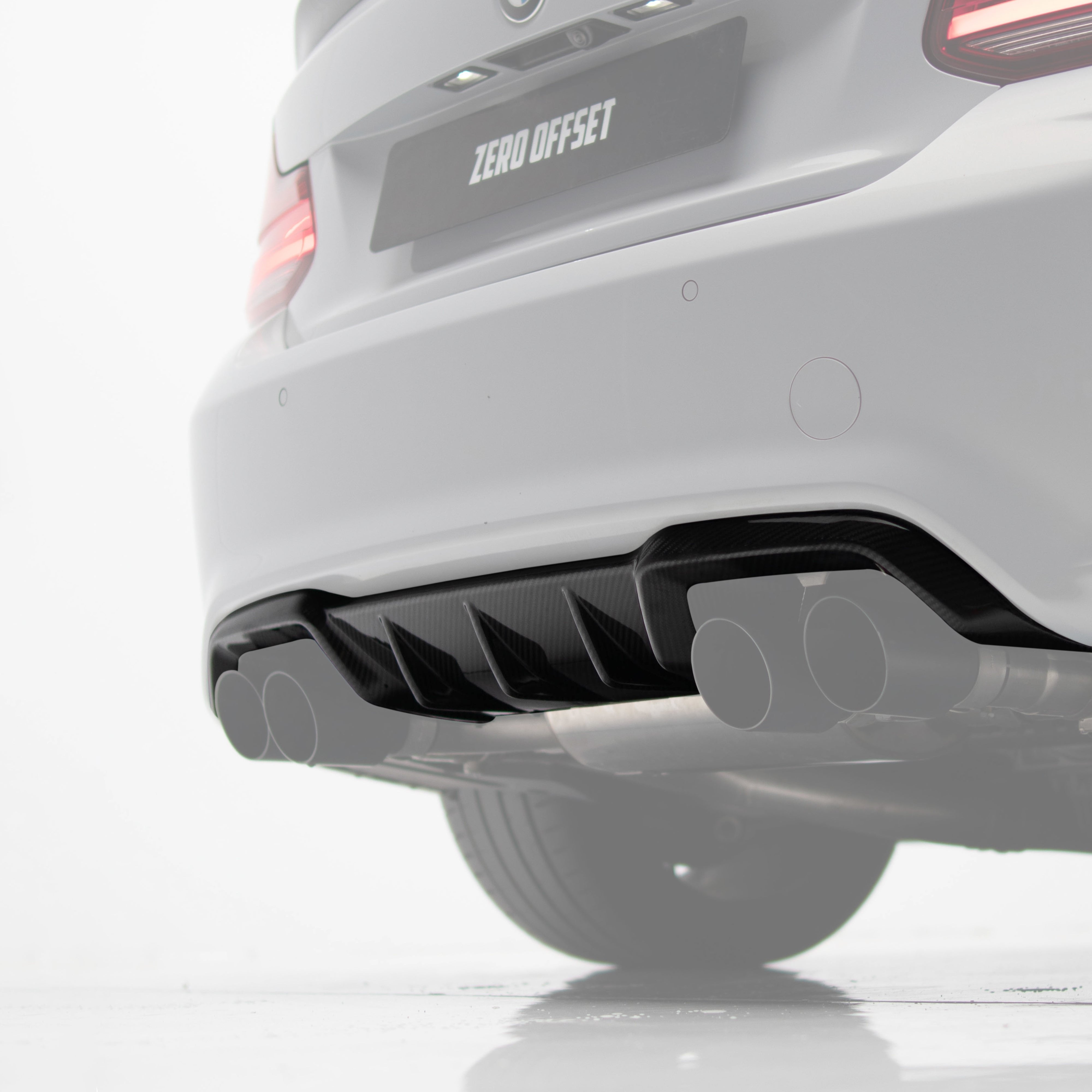 M Performance Style Carbon Fiber Rear Diffuser Pre-Pregged Dry Carbon Fiber for BMW M2 F87 2016-2021