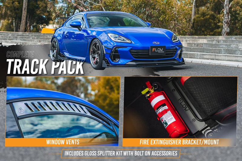 Full Lip Splitter Set (GLOSS BLACK) for Subaru BRZ STI ZD8