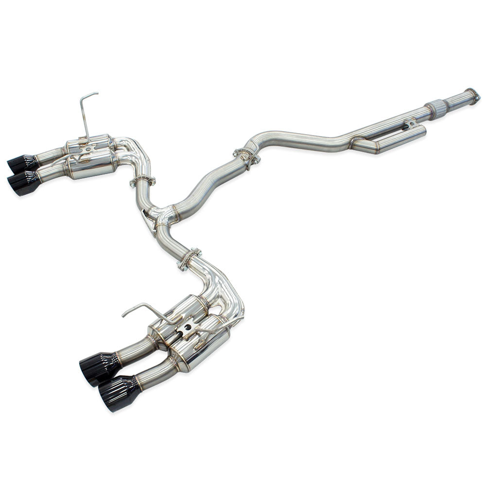 R400 "Signature Edition" Cat Back Exhaust w/Black Tips - Subaru WRX VB 22+