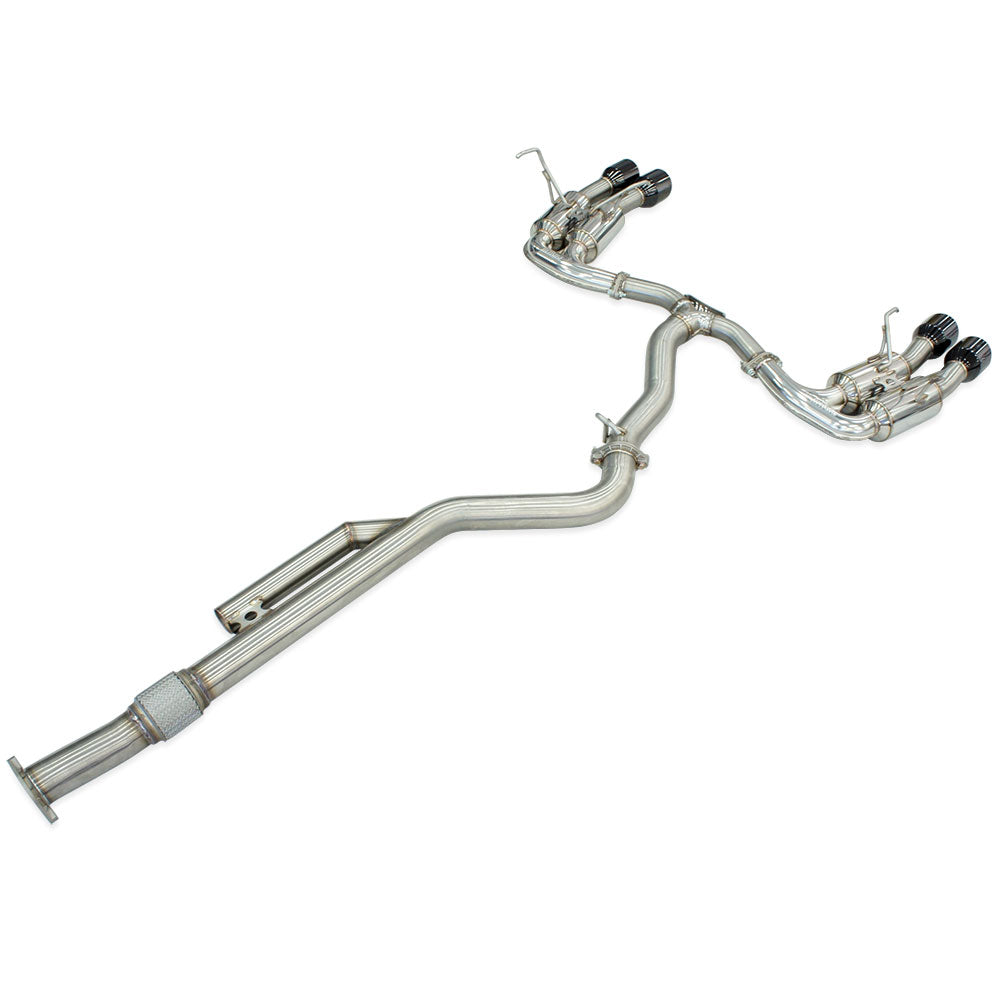 R400 "Signature Edition" Cat Back Exhaust w/Black Tips - Subaru WRX VB 22+