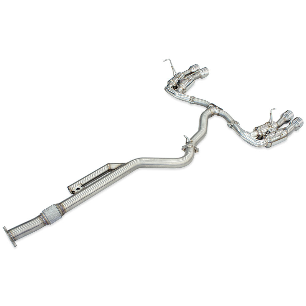 R400 Cat Back Exhaust w/SS Straight Cut Tips - Subaru WRX VB 22+