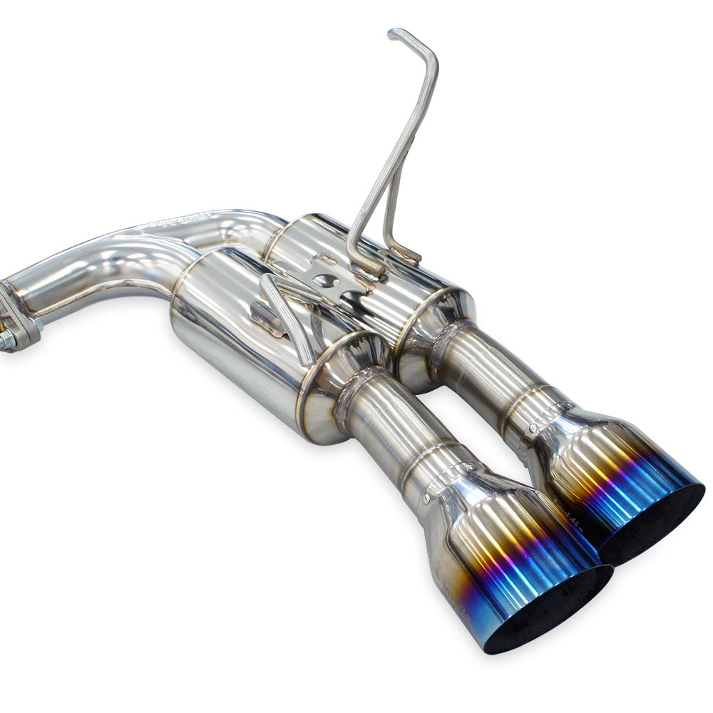 R400 Cat Back Exhaust w/Ti Straight Cut Tips - Subaru WRX VB 22+