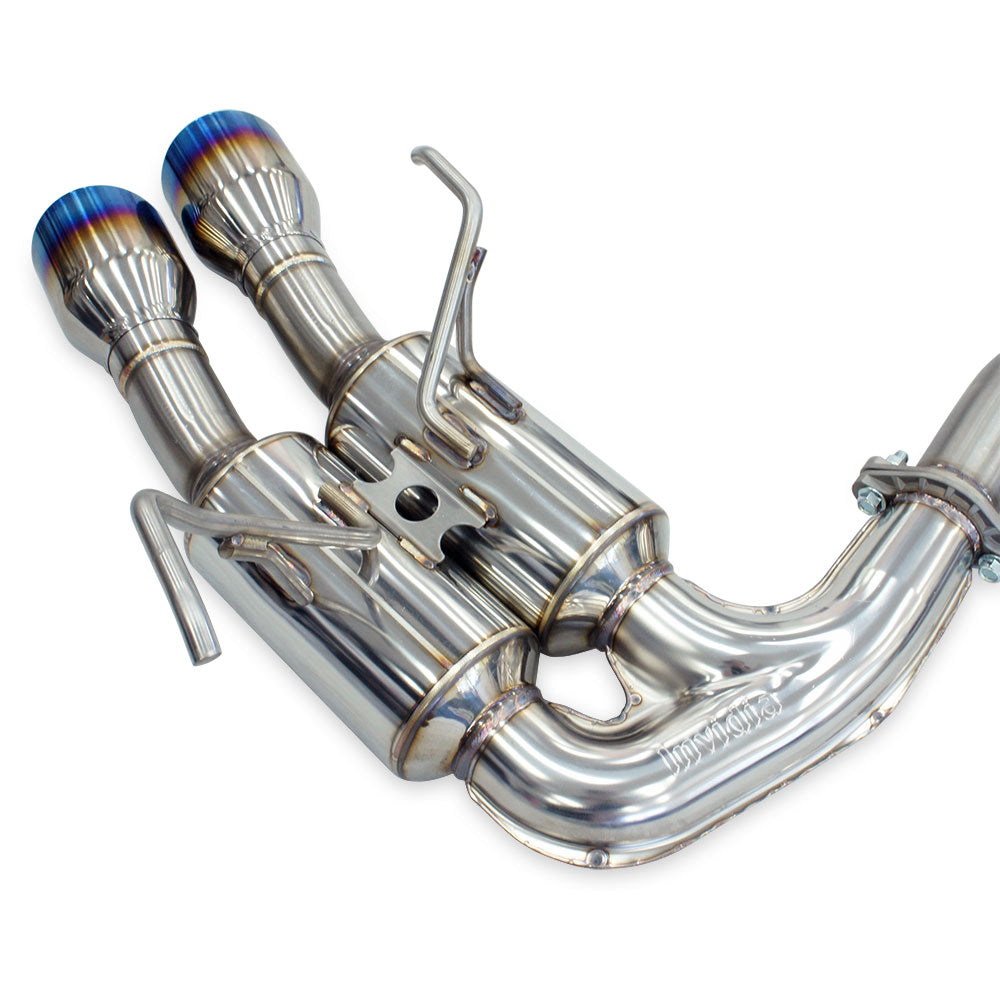 R400 Cat Back Exhaust w/Ti Straight Cut Tips - Subaru WRX VB 22+