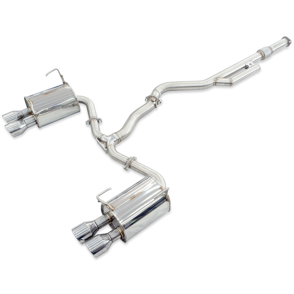 Q300 Cat Back Exhaust w/ SS Rolled Tips - Subaru WRX VB 22+