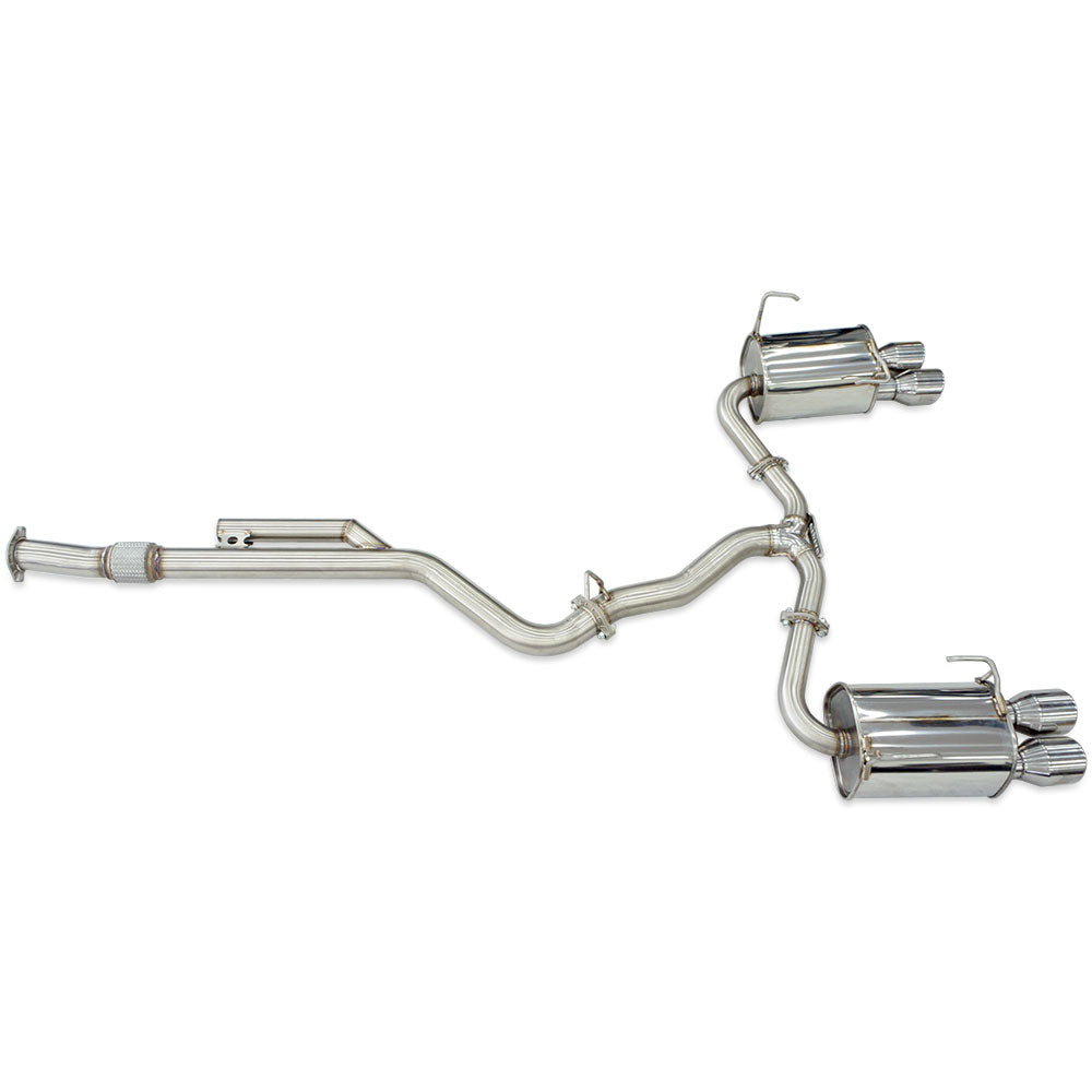 Q300 Cat Back Exhaust w/ SS Rolled Tips - Subaru WRX VB 22+