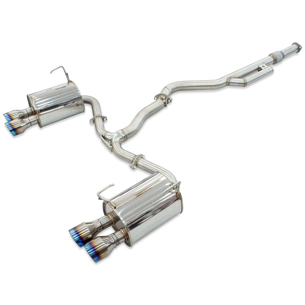 Q300 Cat Back Exhaust with Ti Rolled Tips - Subaru WRX VB 22+