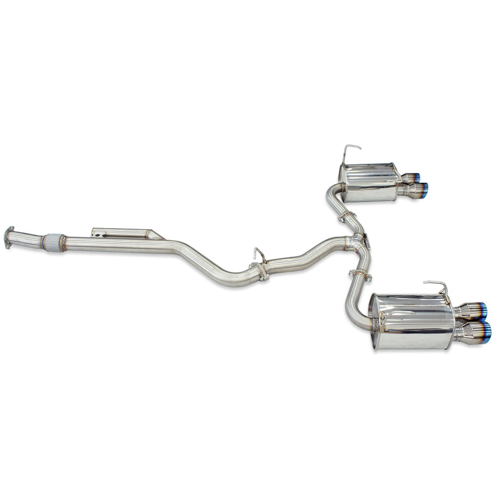 Q300 Cat Back Exhaust with Ti Rolled Tips - Subaru WRX VB 22+