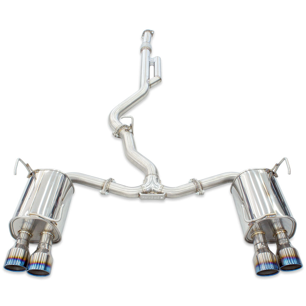 Q300 Cat Back Exhaust with Ti Rolled Tips - Subaru WRX VB 22+