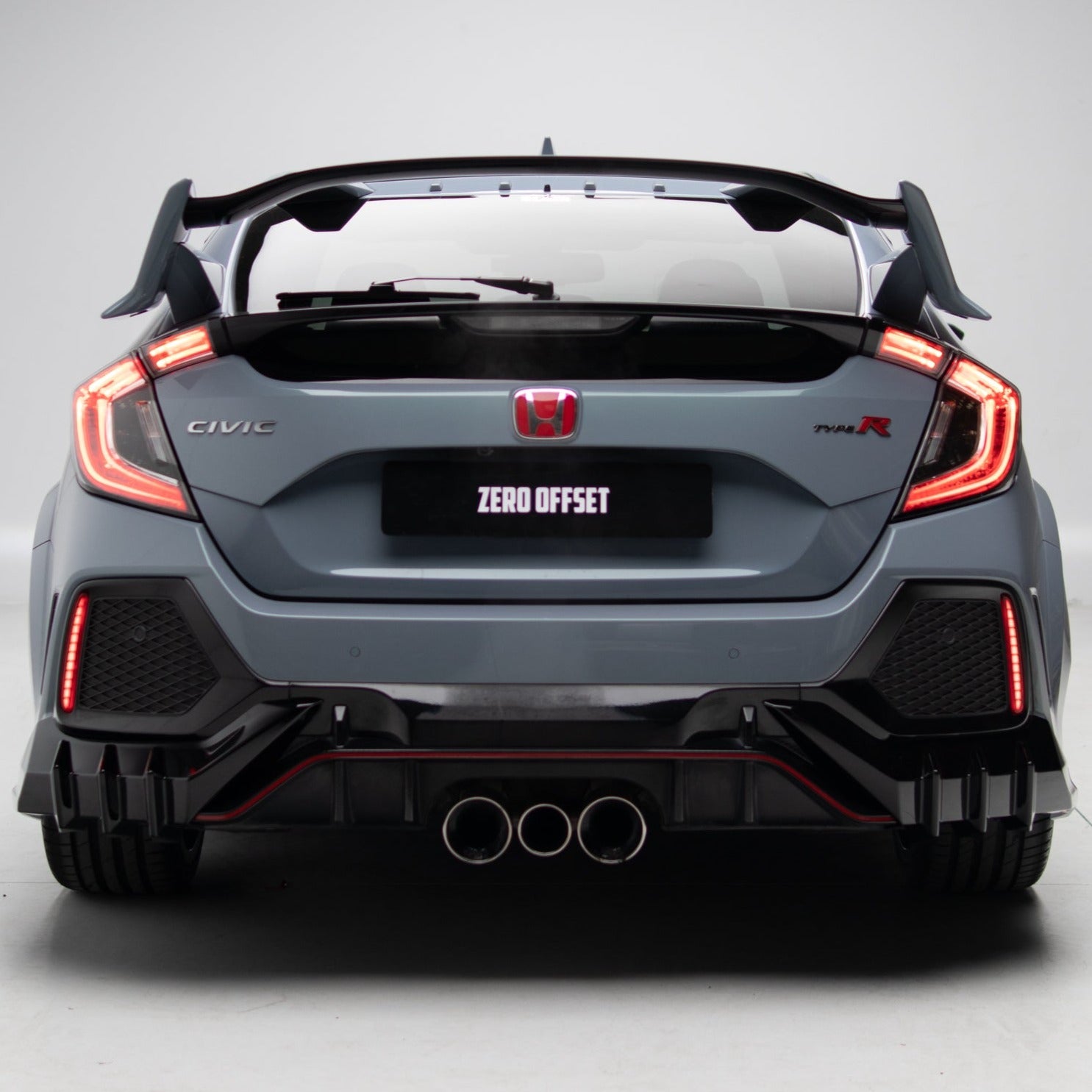 Mugen Style Rear Diffuser & Rear Spats for Honda Civic FK8 2017-2021