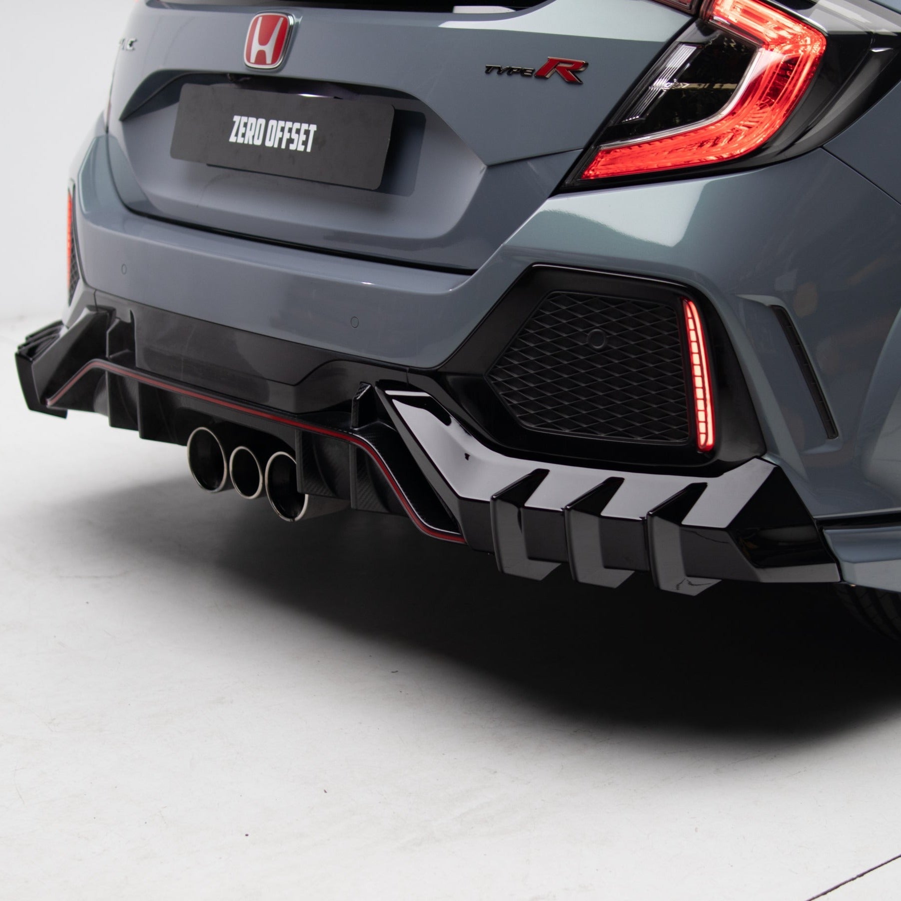 Mugen Style Rear Diffuser & Rear Spats for Honda Civic FK8 2017-2021