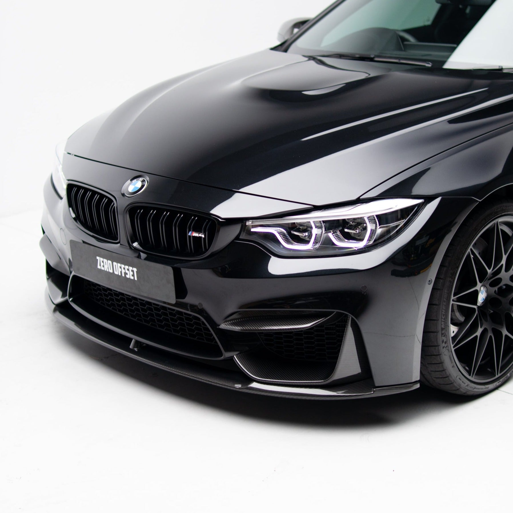 MP Style Pre Pregged Dry Carbon Front Bumper Splitters for BMW M3 F80 / M4 F82/F83 2014-2020