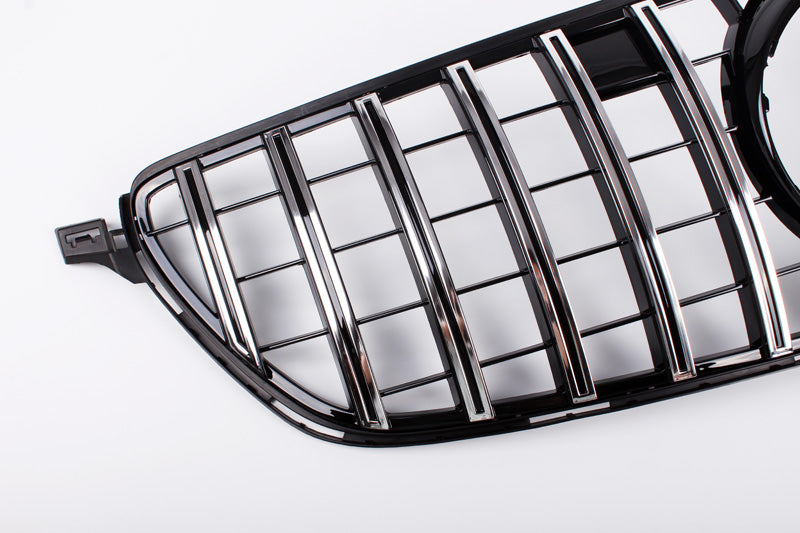 AMG Panamericana Style Grille for Mercedes-Benz GLE Class W292 Wagon C292 Coupe - Silver 2015-2019