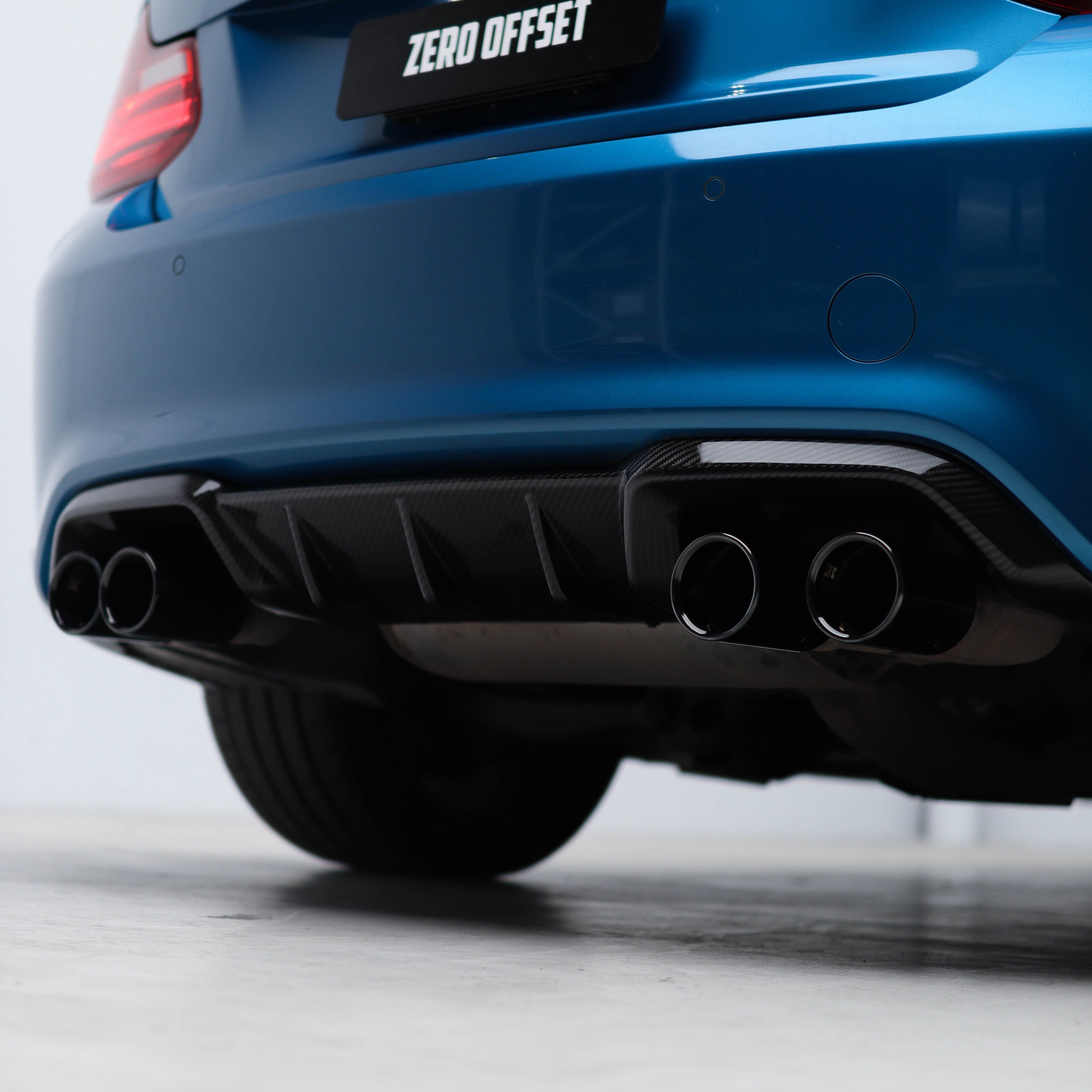 M Performance Style Carbon Fiber Rear Diffuser Pre-Pregged Dry Carbon Fiber for BMW M2 F87 2016-2021