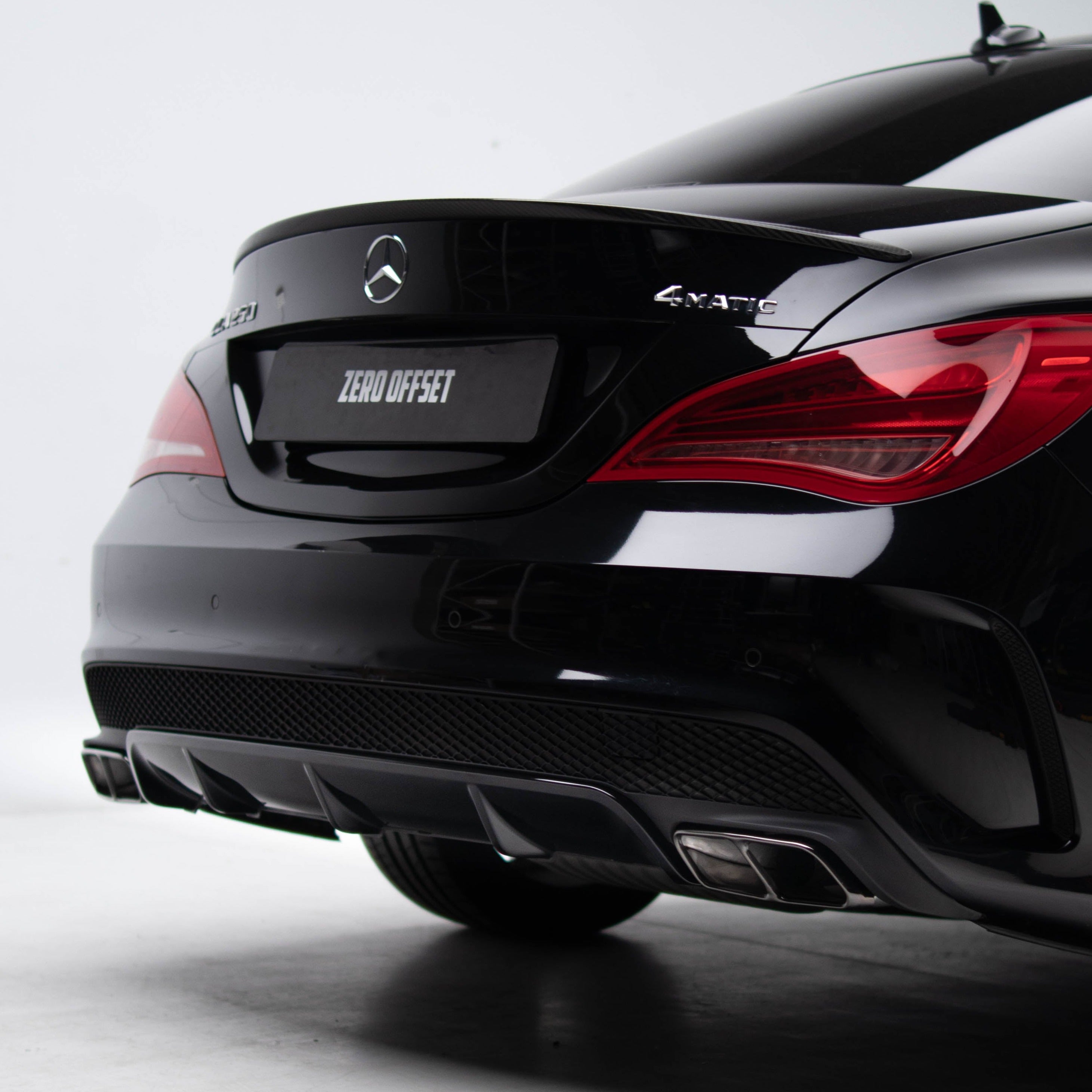 AMG Style Rear Diffuser & Exhaust Tips for Mercedes CLA Class C117 Coupe / X117 Wagon 2014-2018