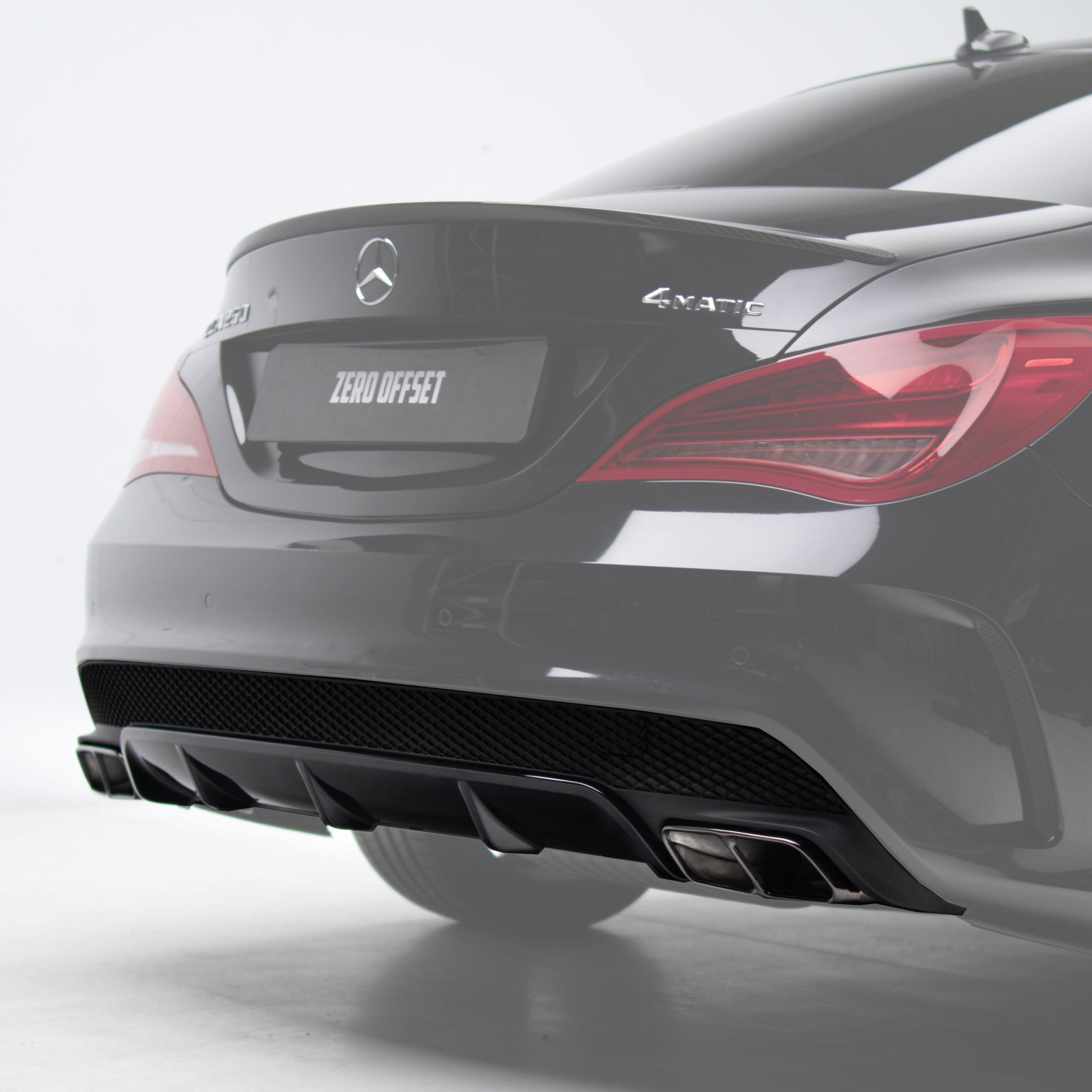 AMG Style Rear Diffuser & Exhaust Tips for Mercedes CLA Class C117 Coupe / X117 Wagon 2014-2018