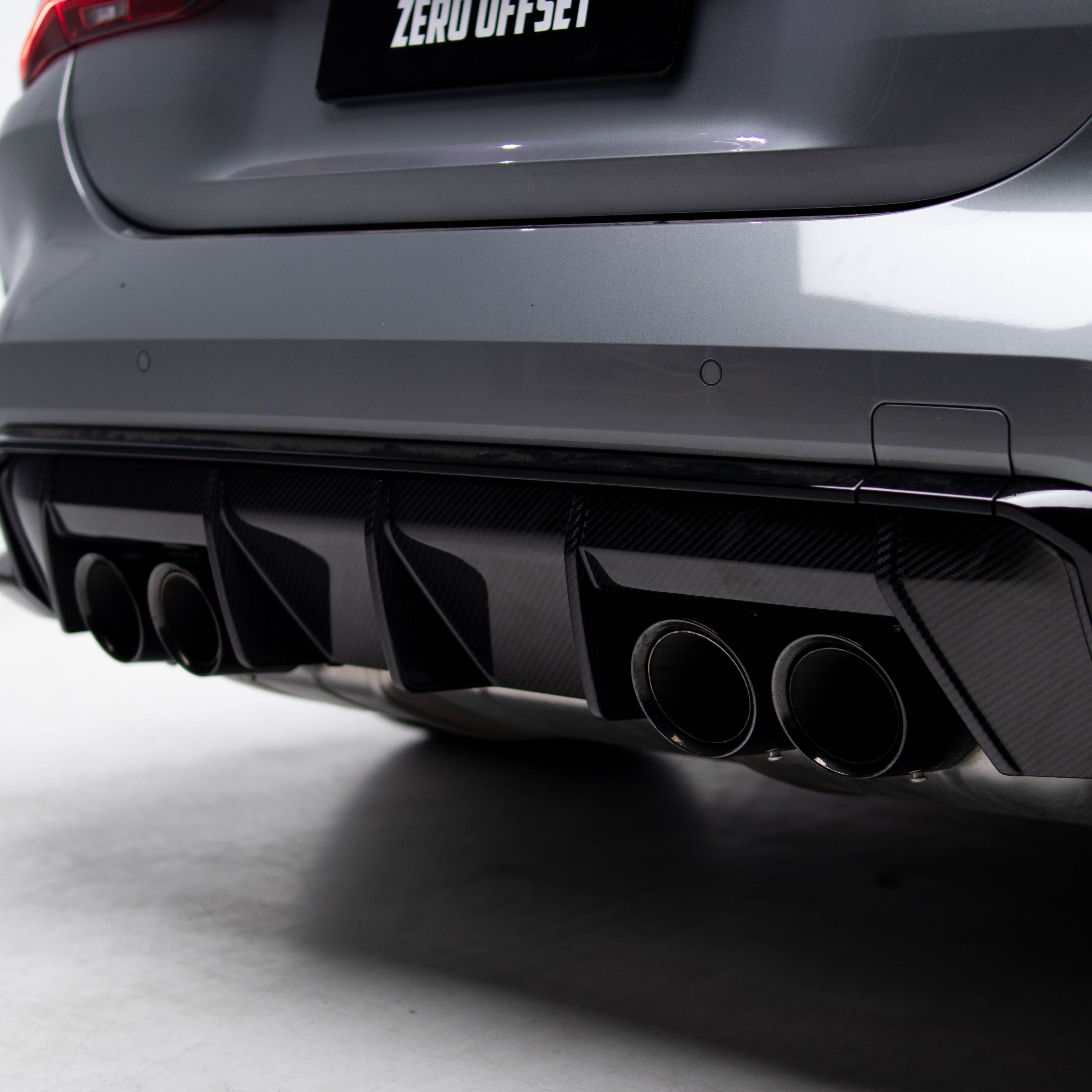 M-Performance Style Pre Pregged Dry Carbon Diffuser for BMW M3 G80 G81 / M4 G82 G83 (Standard Quad Tip) 2020+