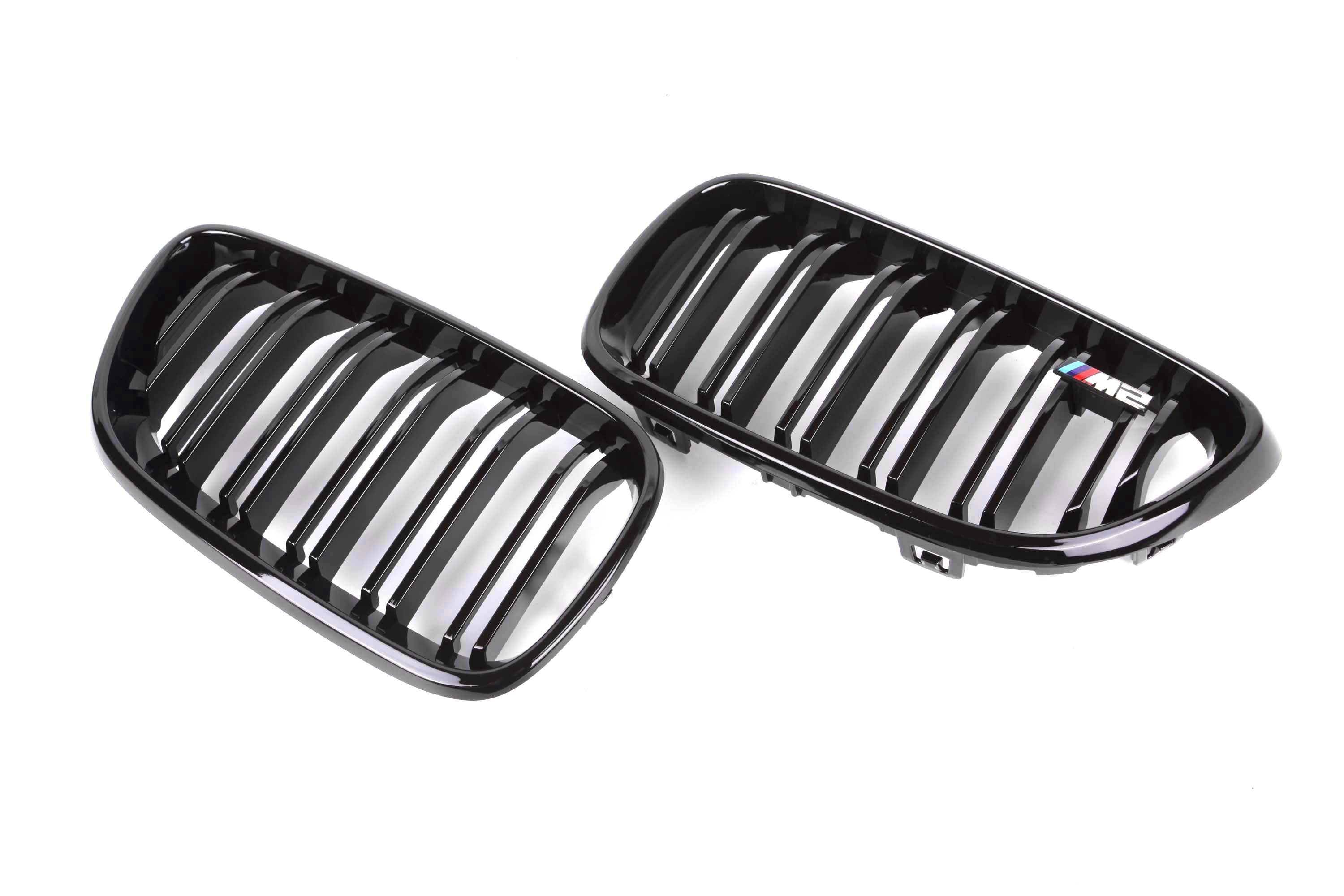 M Performance Gloss Black Grille (Dual Slat) For BMW 2 Series F22 F23 / M2 F87 Non Comp 2014-2020