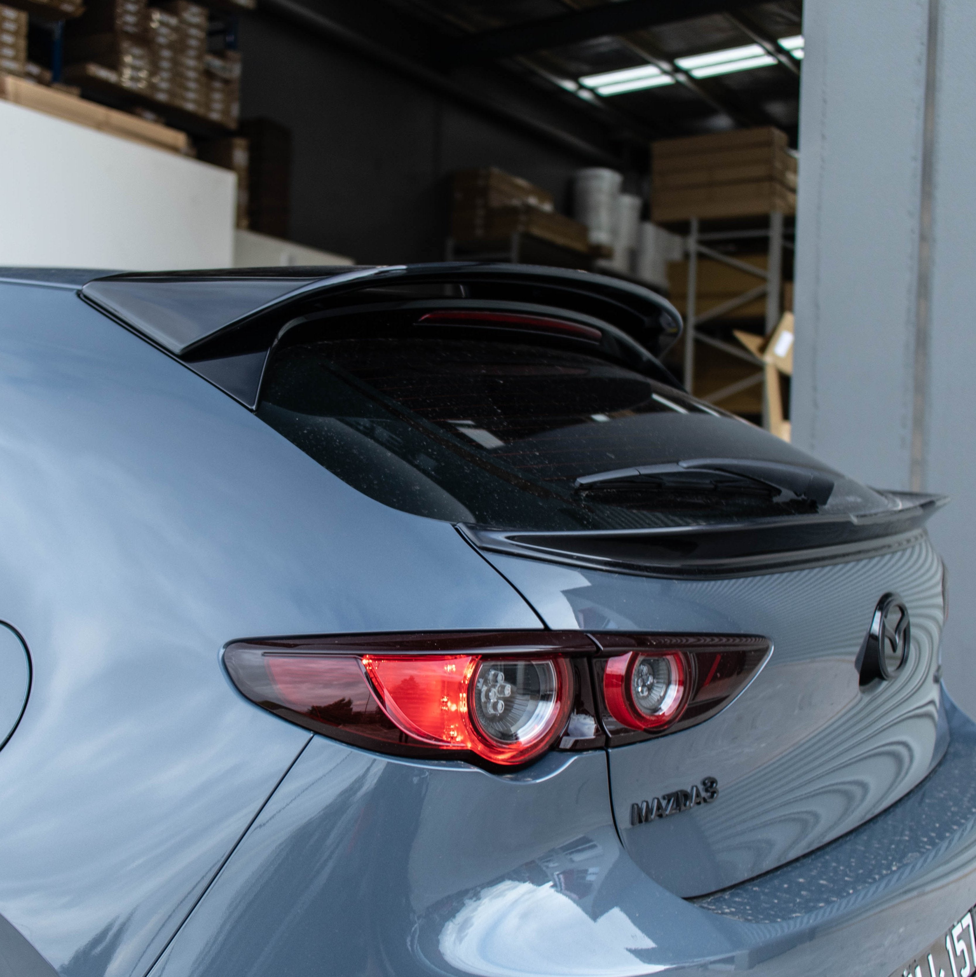 Kuroi Style Roof Spoiler for Mazda 3 BP Hatch 2019+