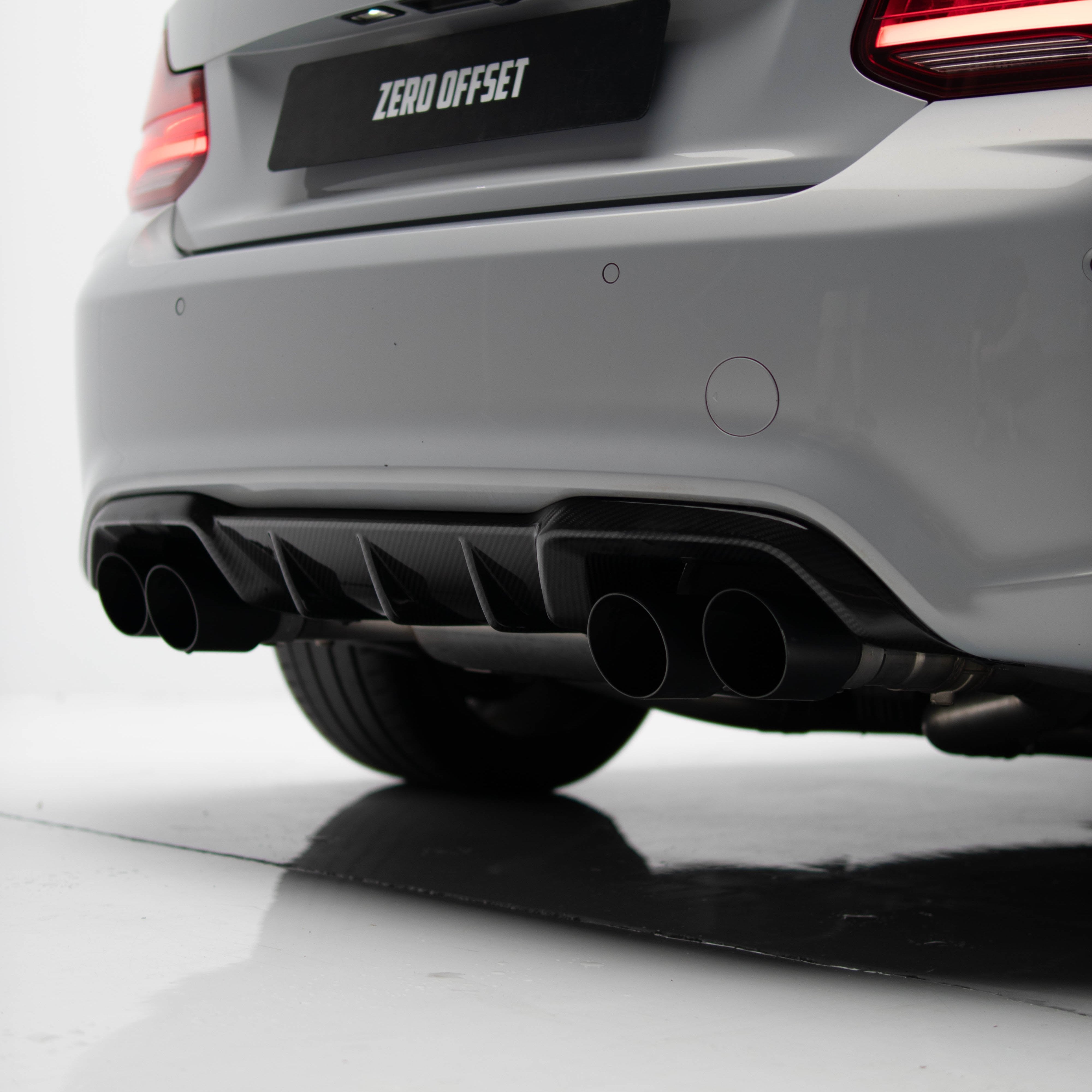 M Performance Style Carbon Fiber Rear Diffuser Pre-Pregged Dry Carbon Fiber for BMW M2 F87 2016-2021