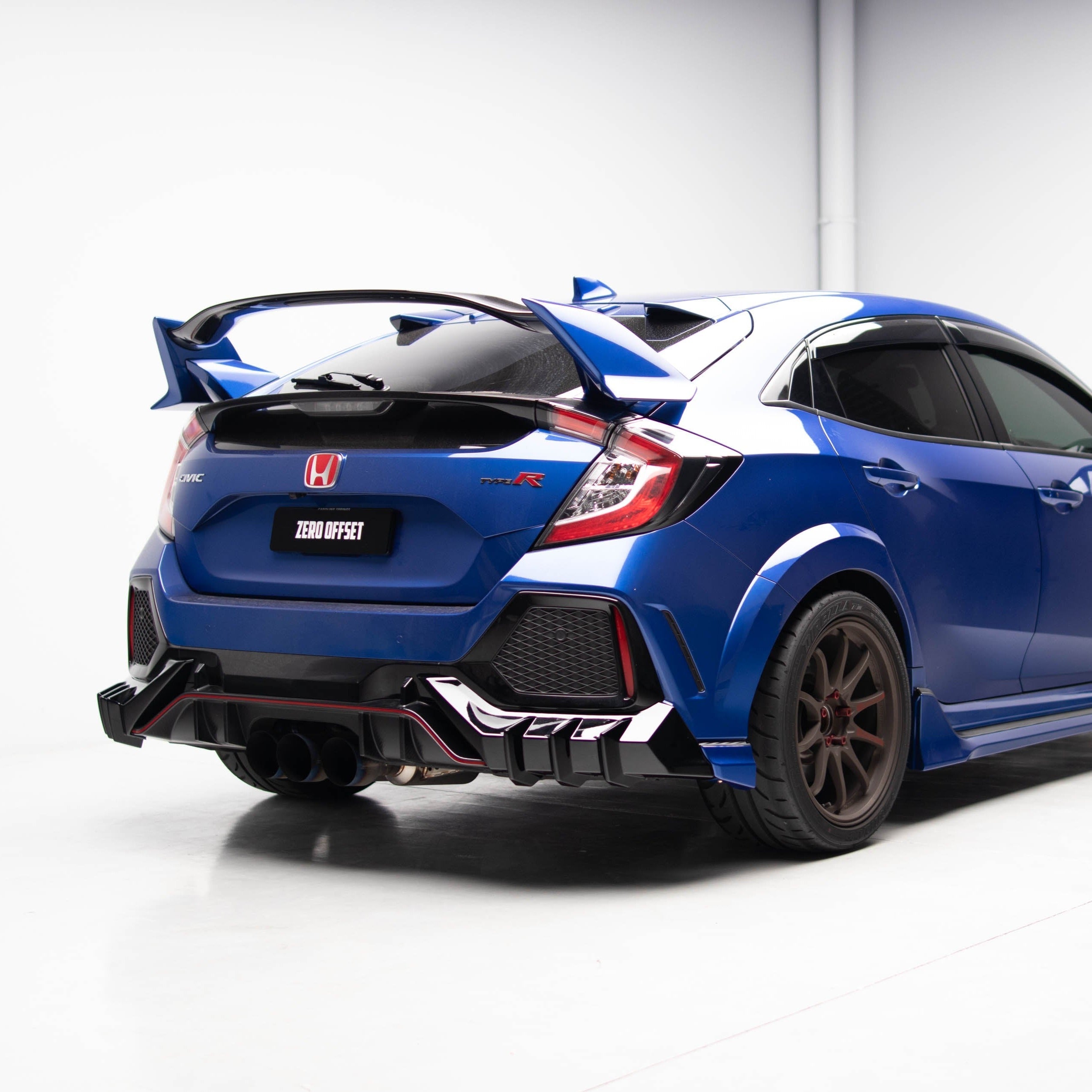 Mugen Style Rear Diffuser & Rear Spats for Honda Civic FK8 2017-2021