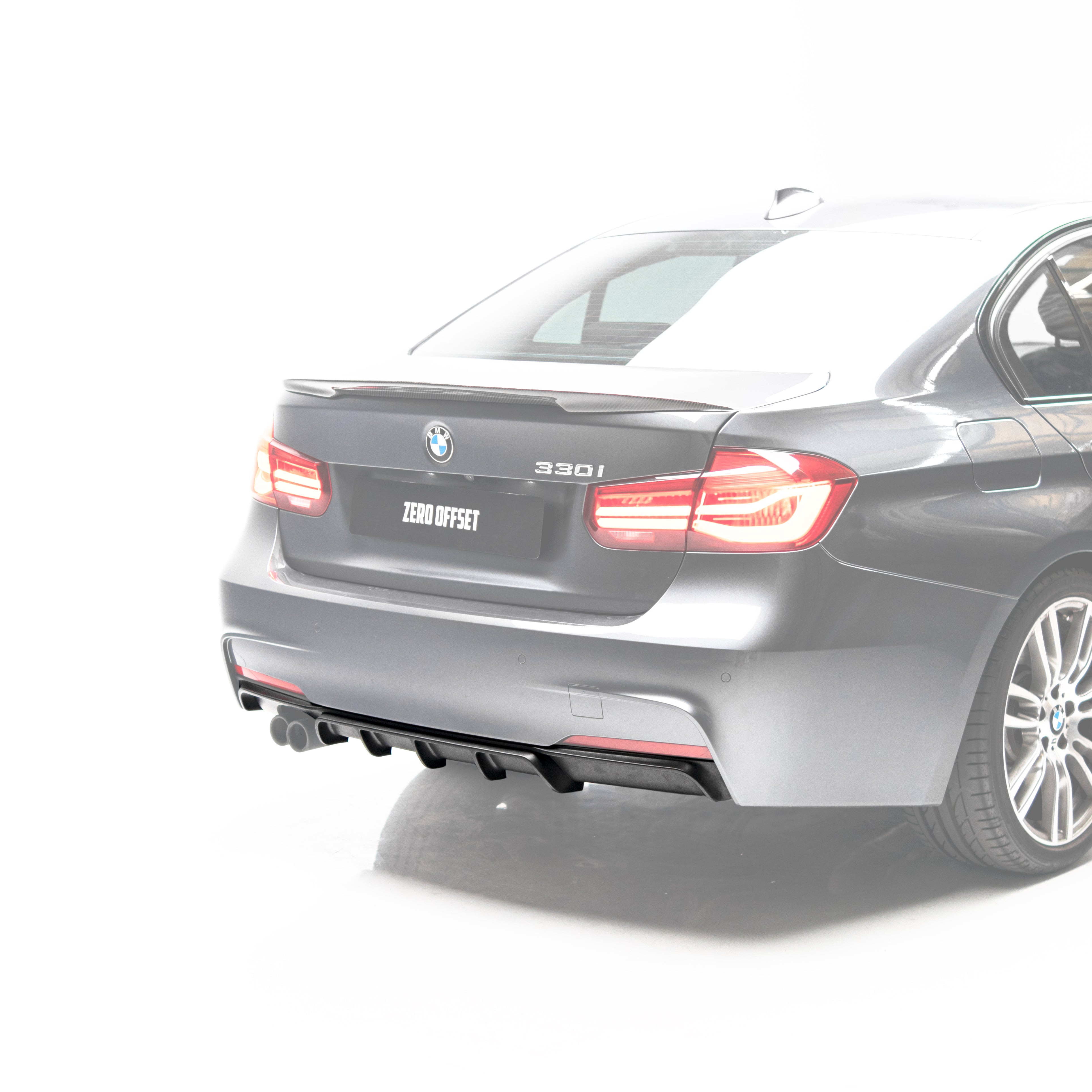 M Performance Style Rear Diffuser for BMW 3 Series (F30) 12-18