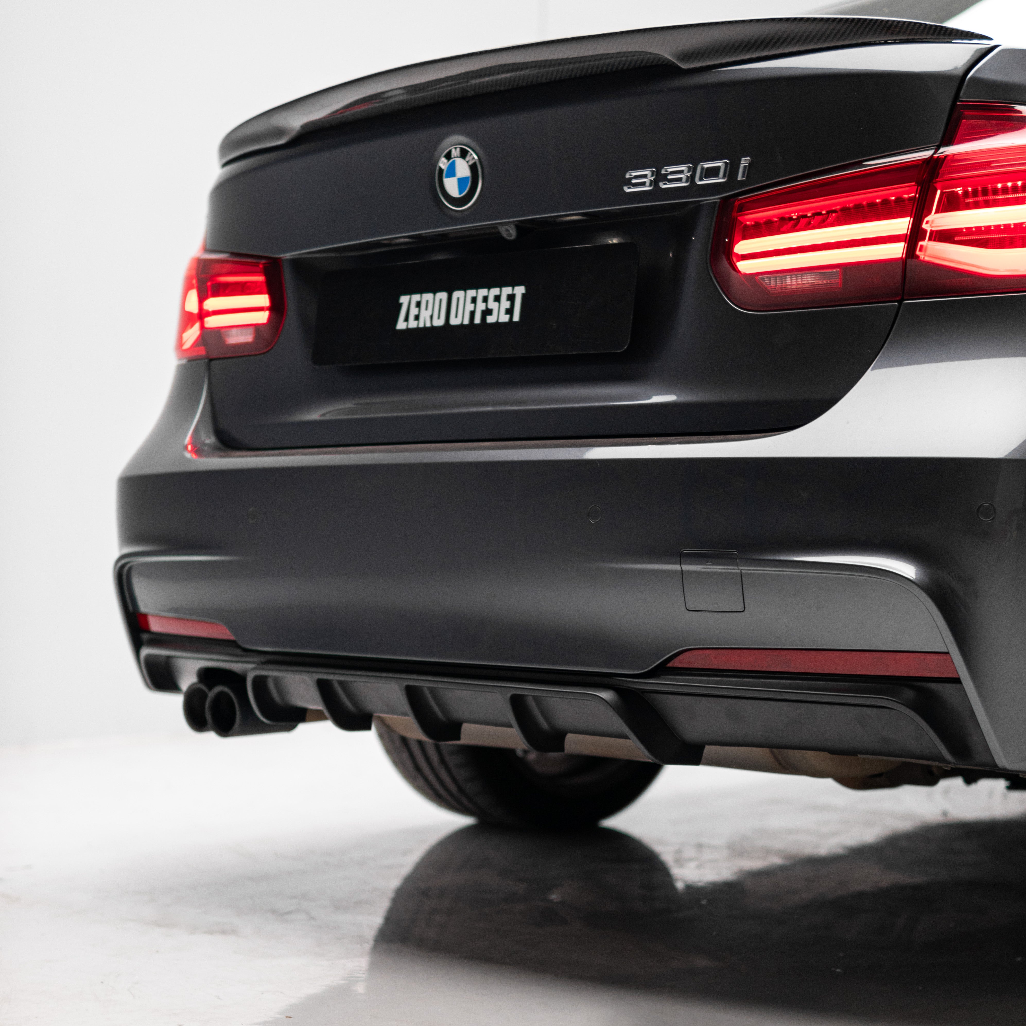 M Performance Style Rear Diffuser for BMW 3 Series (F30) 12-18