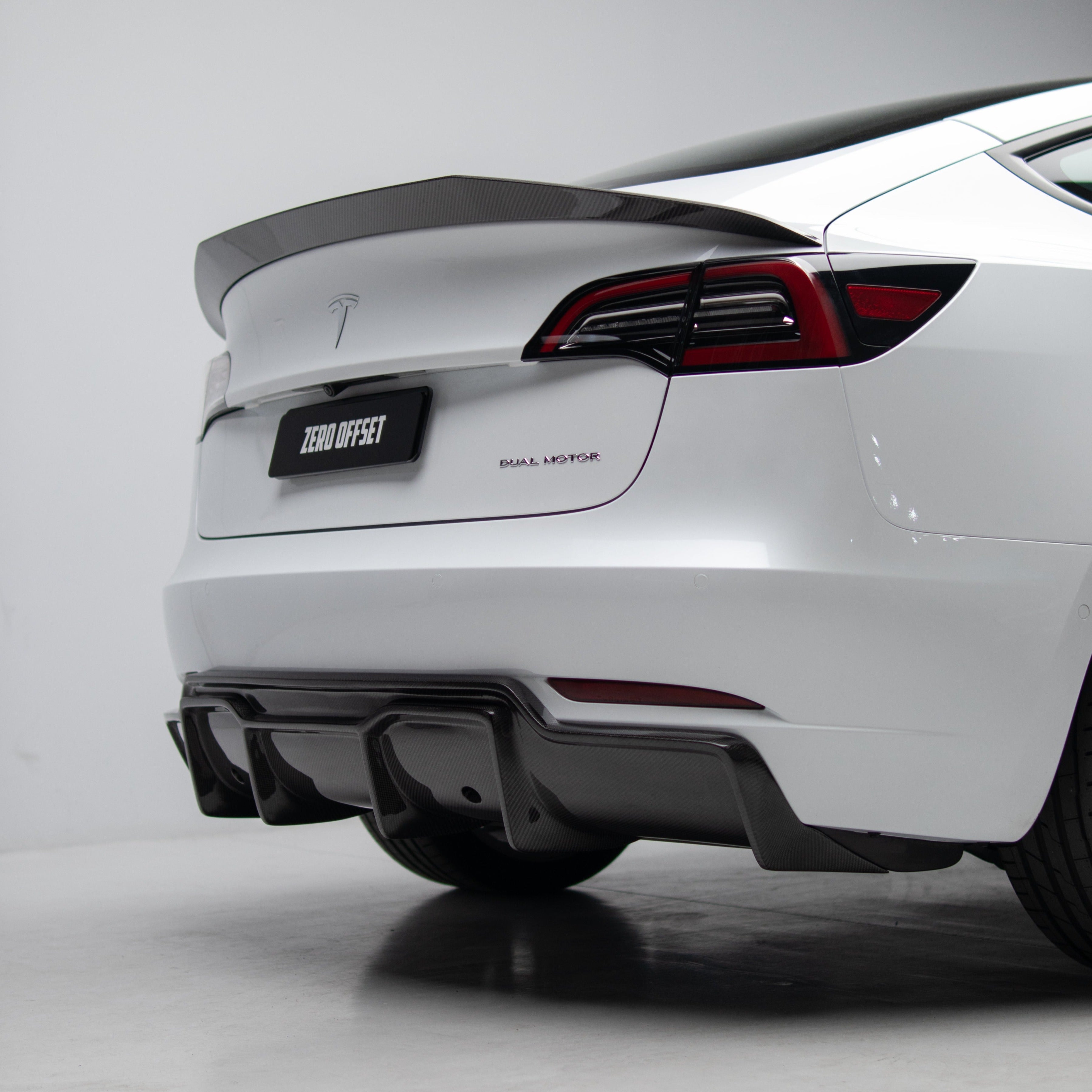 Vorsteiner Style Rear Diffuser (Carbon Fibre) for Tesla Model 3 19-23